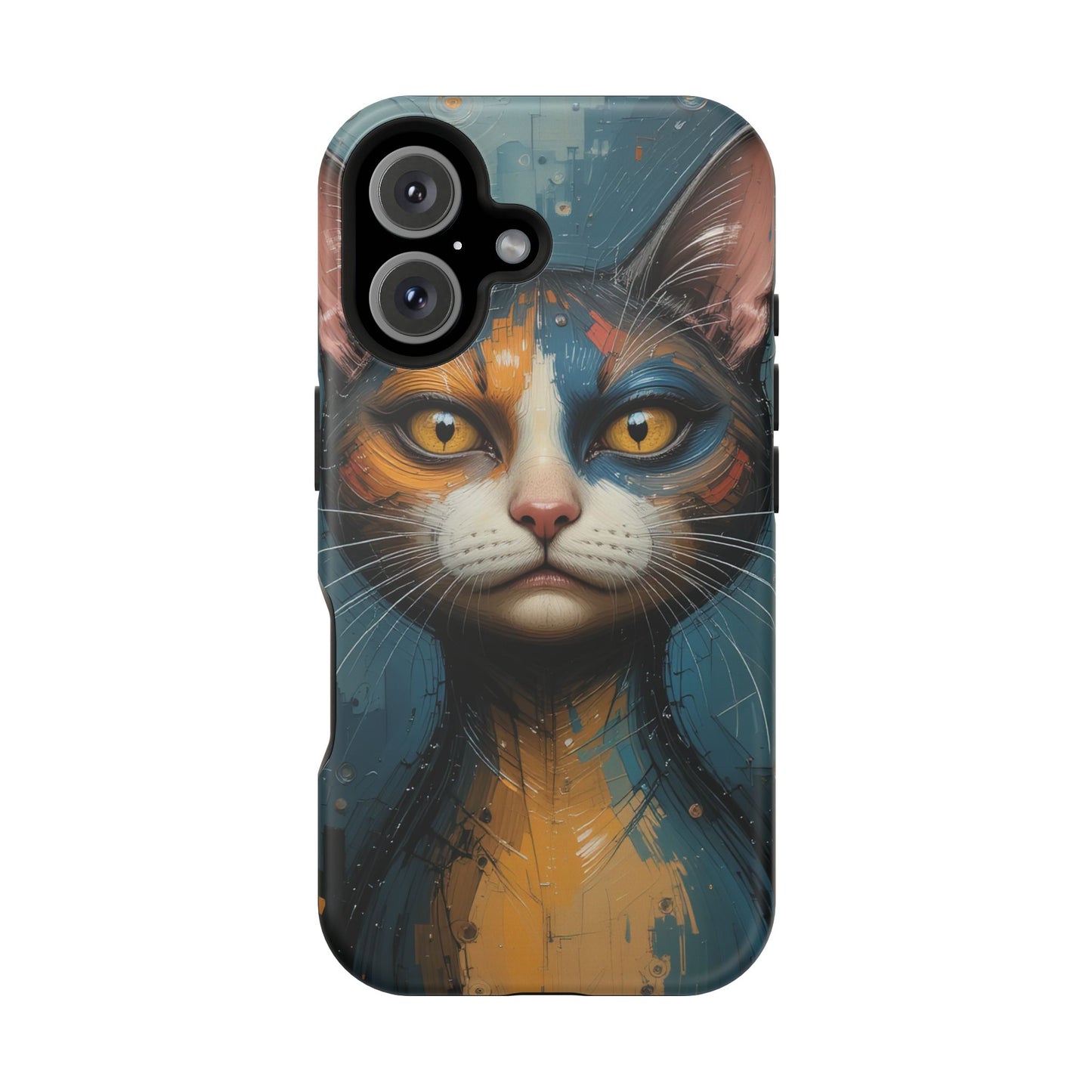 Cat Painting MagSafe® iPhone Tough Case Dual Layer Robust