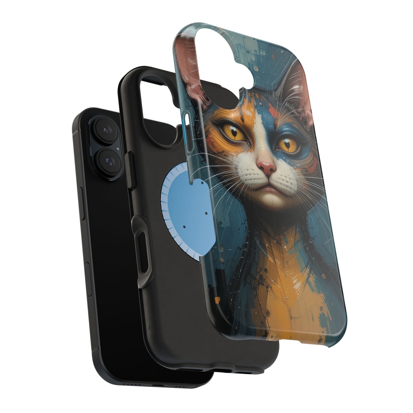 Cat Painting MagSafe® iPhone Tough Case Dual Layer Robust
