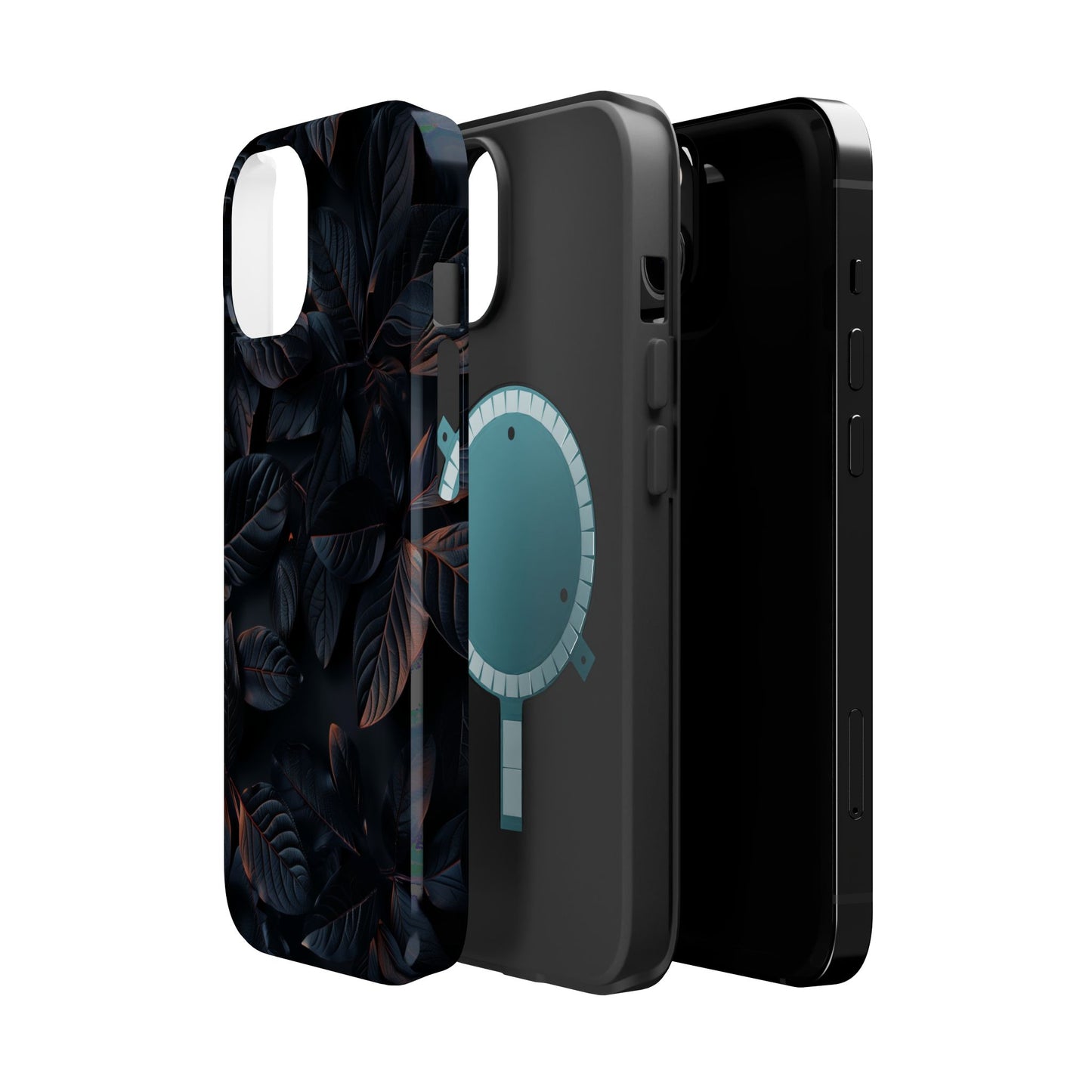 Black Nature MagSafe® iPhone Tough Case Dual Layer Robust