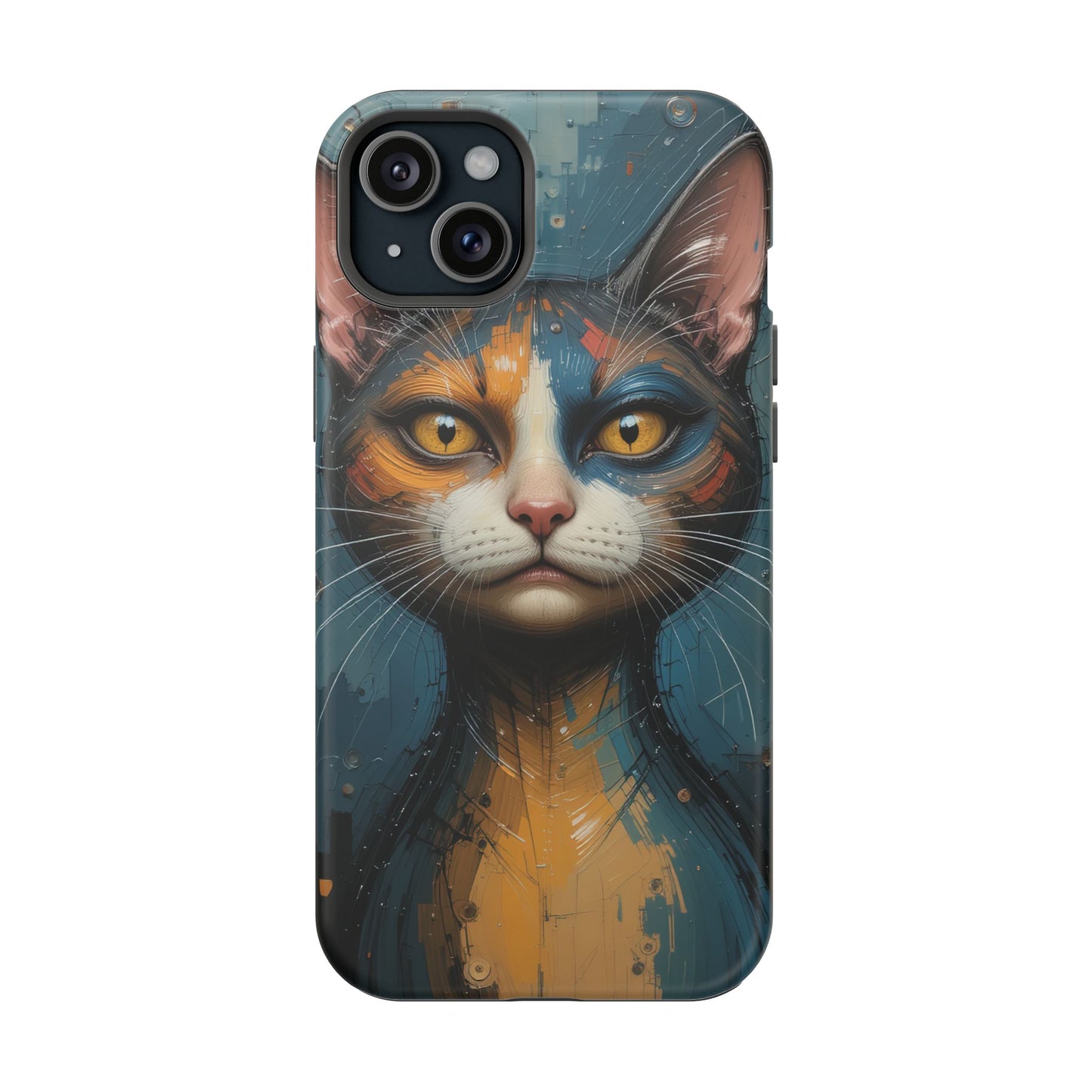 Cat Painting MagSafe® iPhone Tough Case Dual Layer Robust