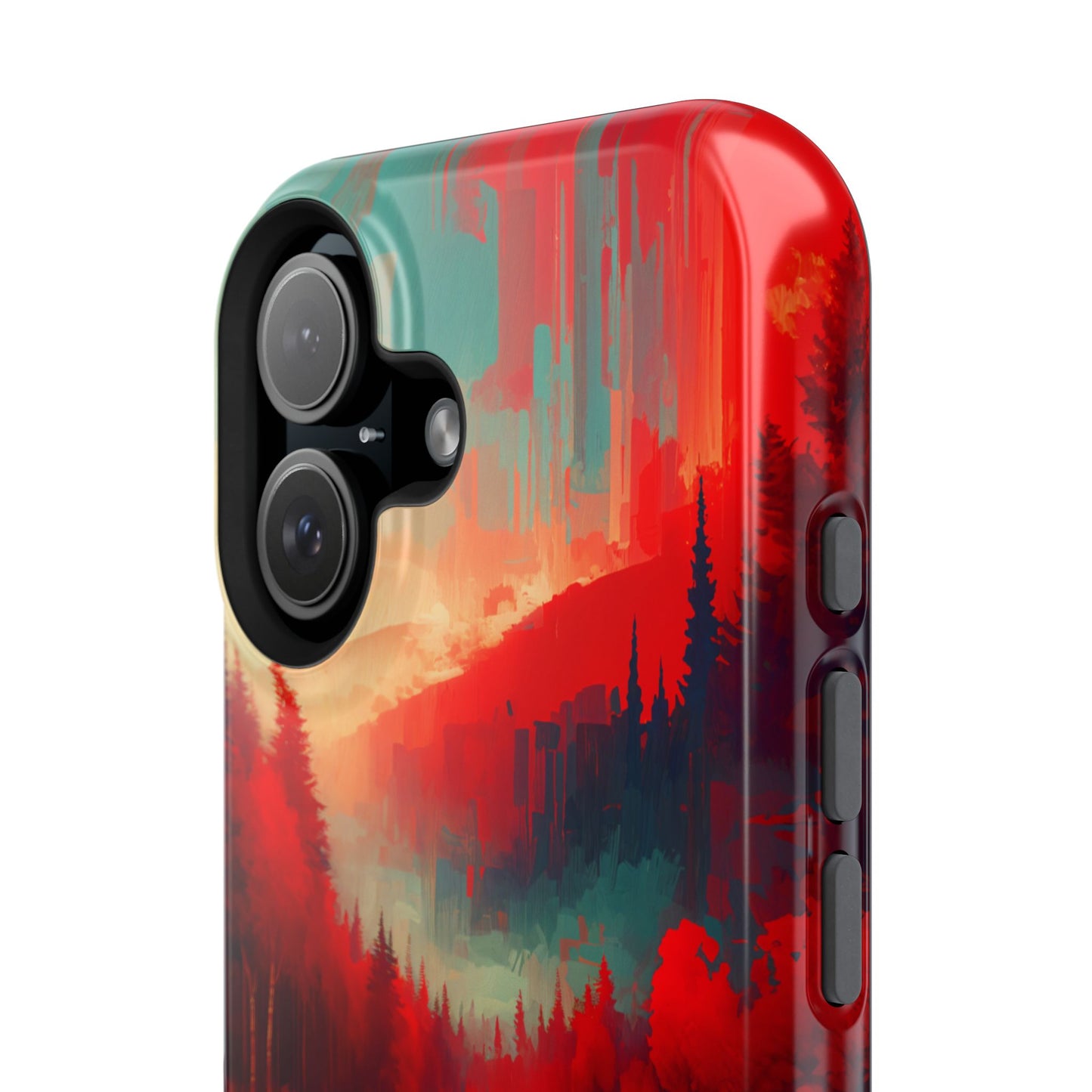 Red Nature MagSafe® iPhone Tough Case Dual Layer Robust