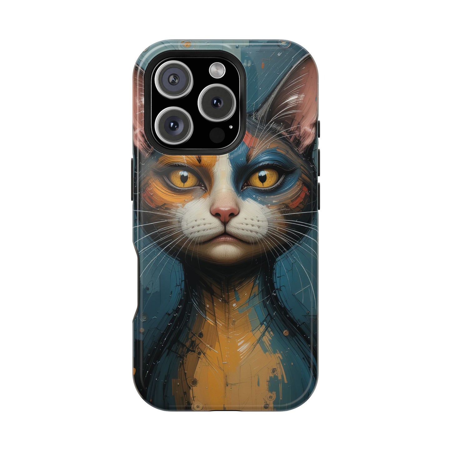 Cat Painting MagSafe® iPhone Tough Case Dual Layer Robust