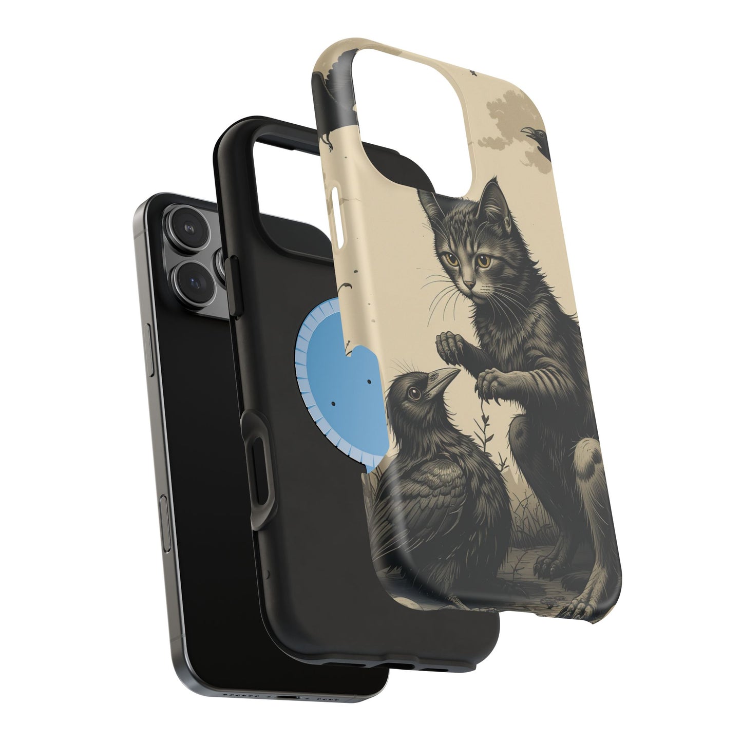 Black Cat MagSafe® iPhone Tough Case Dual Layer Robust