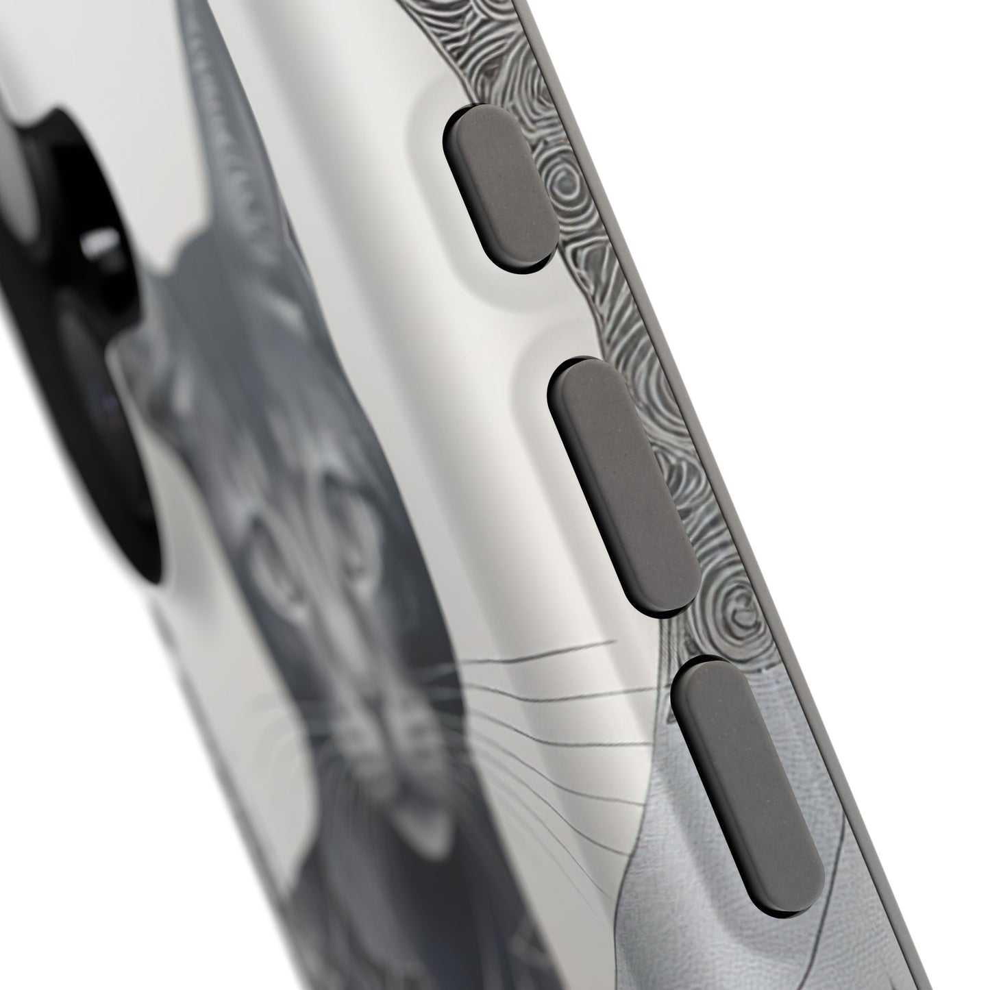 Abstract Cat MagSafe® iPhone Tough Case Dual Layer Robust