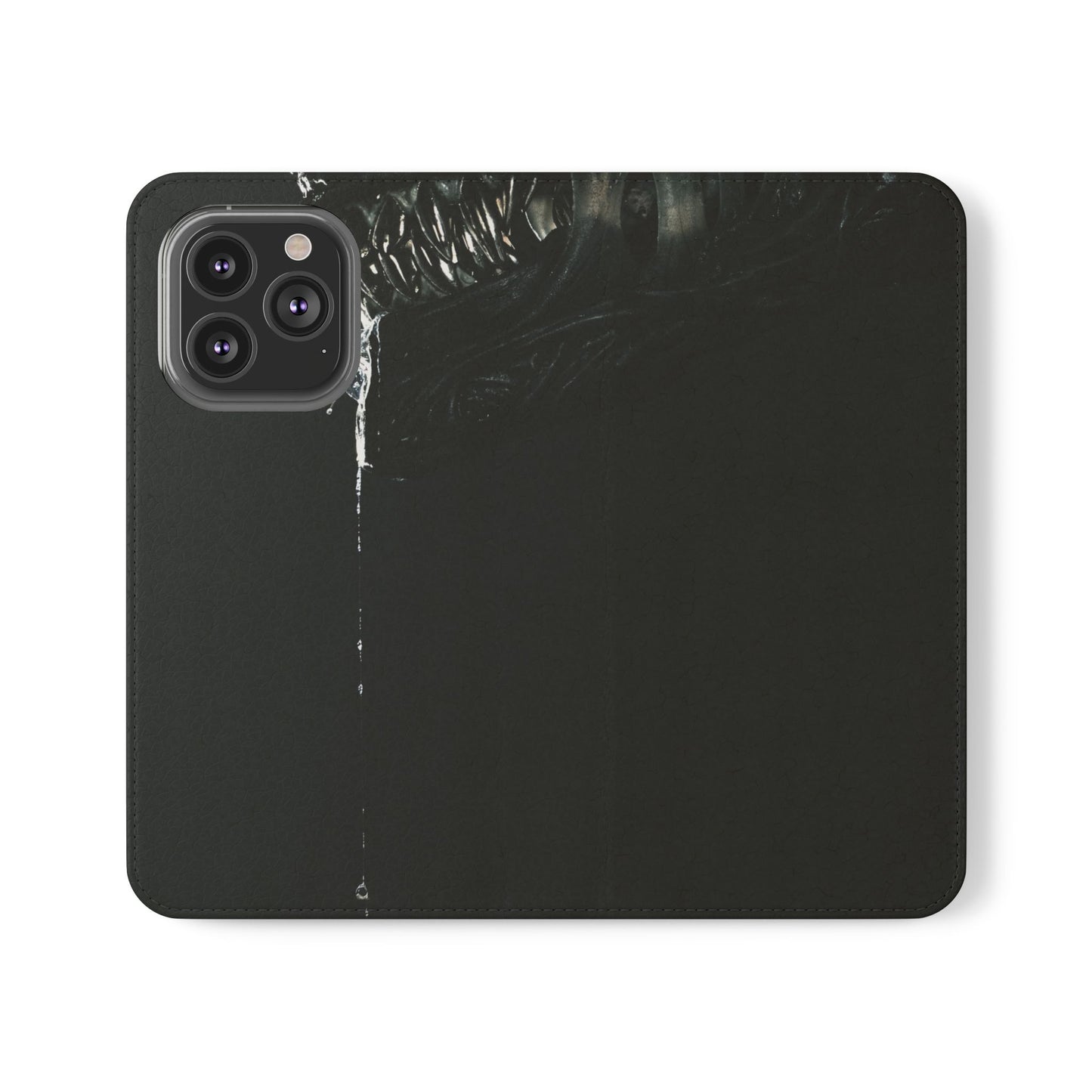 Black Alien Flip Case for iPhone & Samsung | PhoneMags