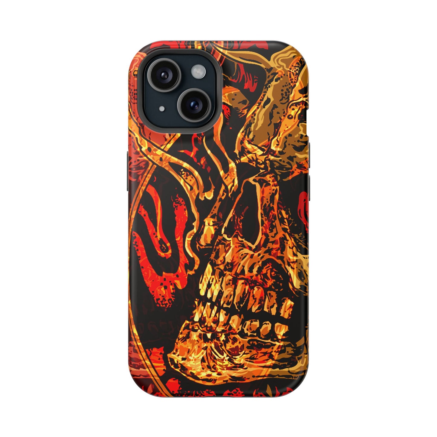 Skull Art MagSafe® iPhone Tough Case Dual Layer Robust