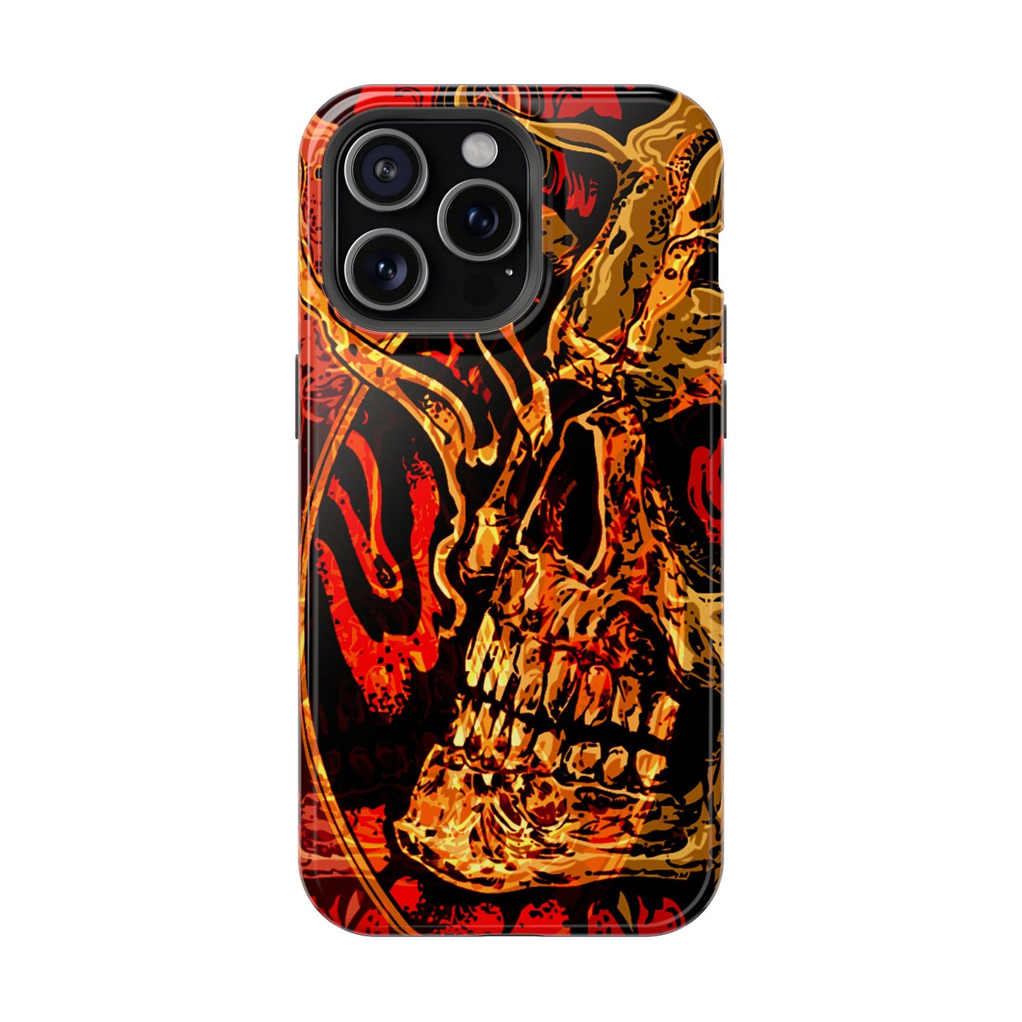 Skull Art MagSafe® iPhone Tough Case Dual Layer Robust