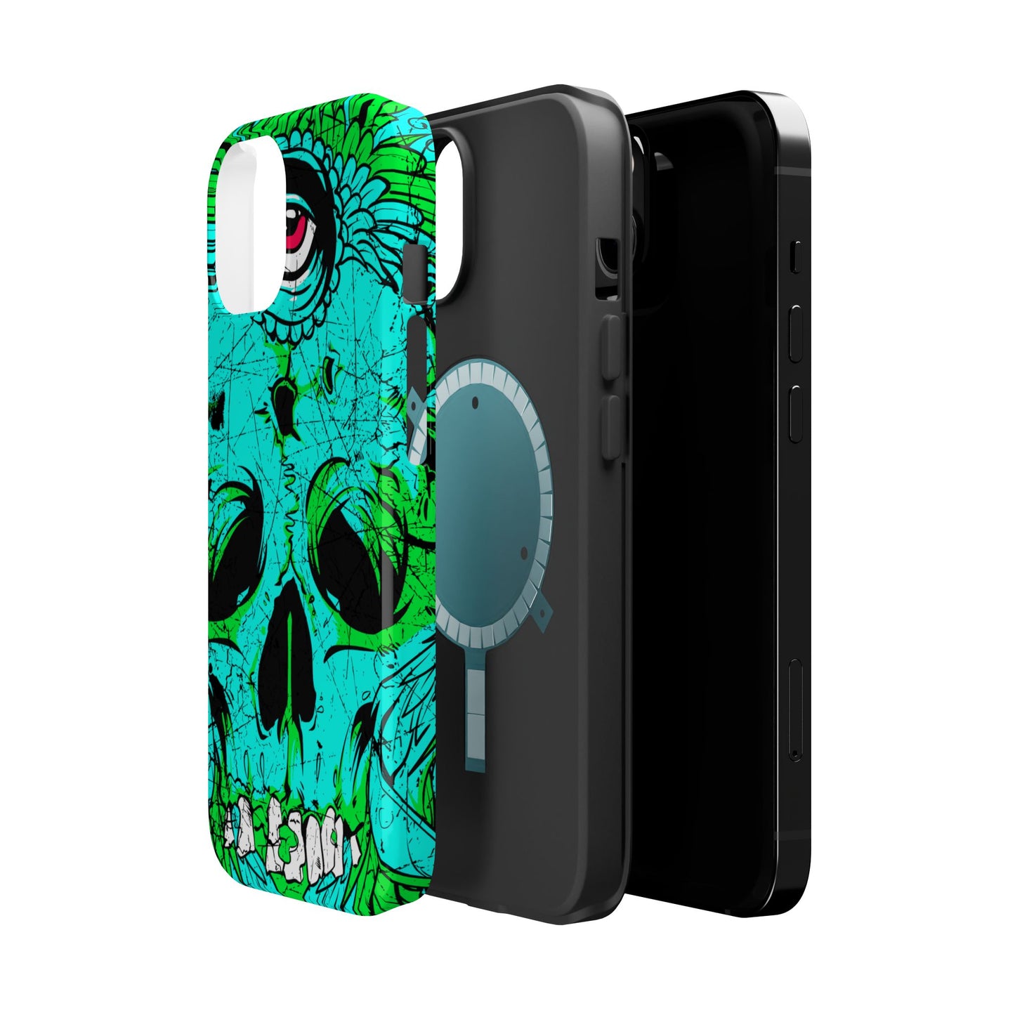 Skull Art MagSafe® iPhone Tough Case Dual Layer Robust