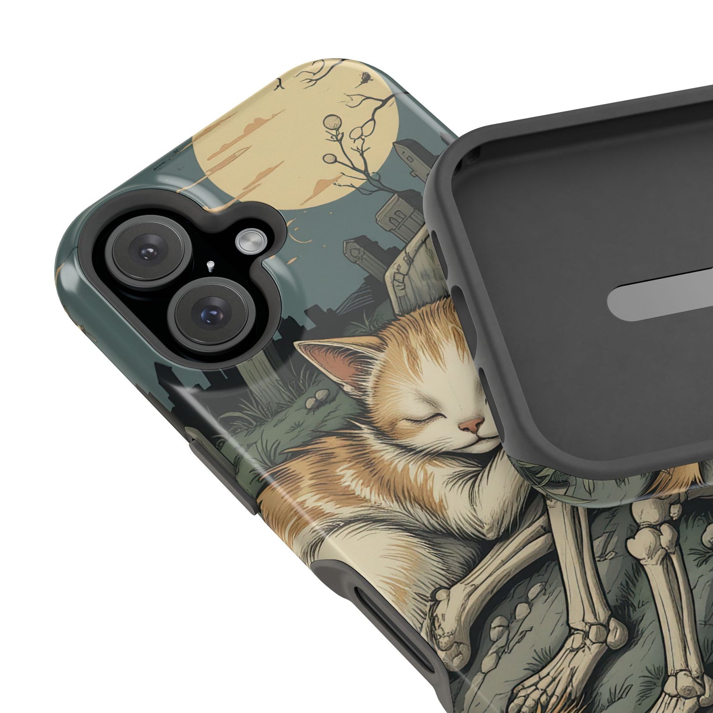 Graveyard Cat MagSafe® iPhone Tough Case Dual Layer Robust