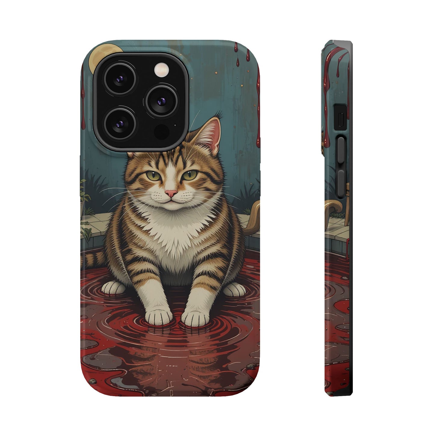 Playing Cat MagSafe® iPhone Tough Case Dual Layer Robust