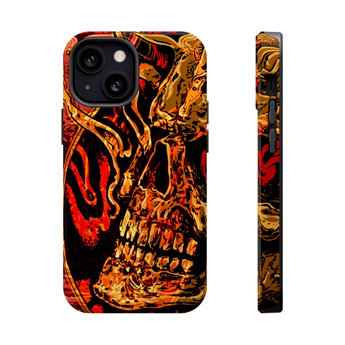 Skull Art MagSafe® iPhone Tough Case Dual Layer Robust