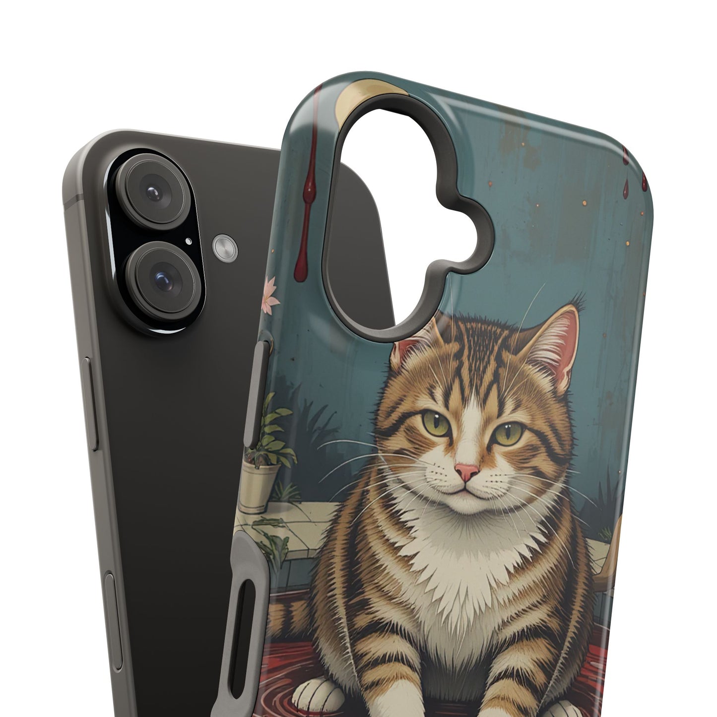 Playing Cat MagSafe® iPhone Tough Case Dual Layer Robust