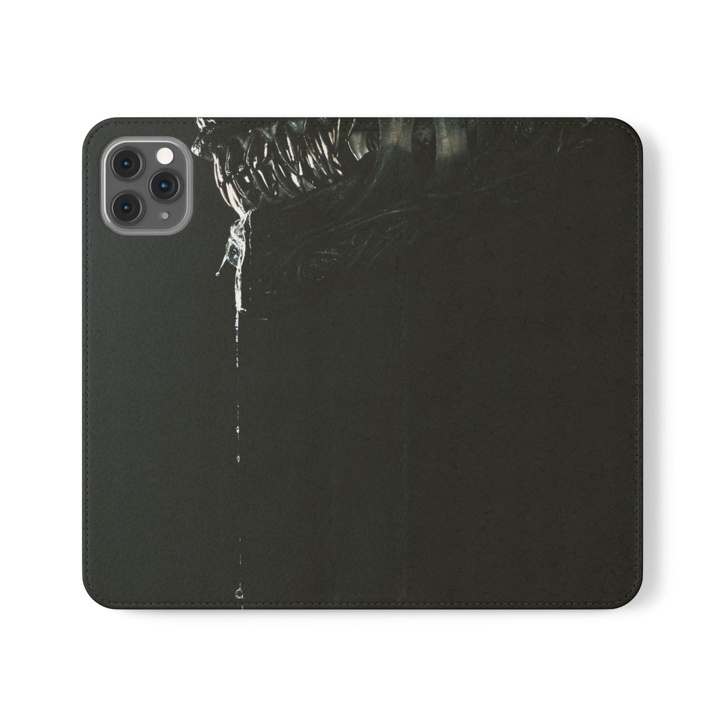 Black Alien Flip Case for iPhone & Samsung | PhoneMags