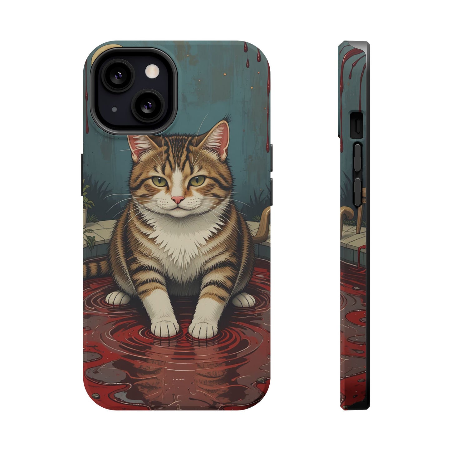 Playing Cat MagSafe® iPhone Tough Case Dual Layer Robust