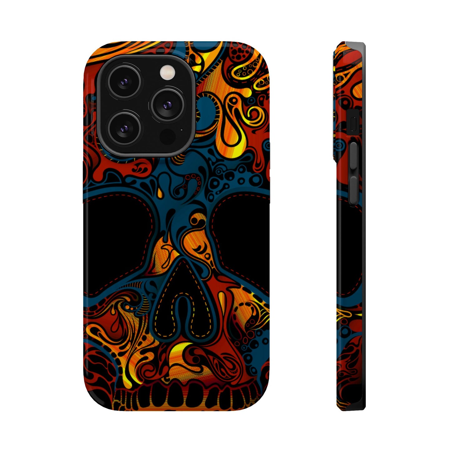 Skull Art MagSafe® iPhone Tough Case Dual Layer Robust