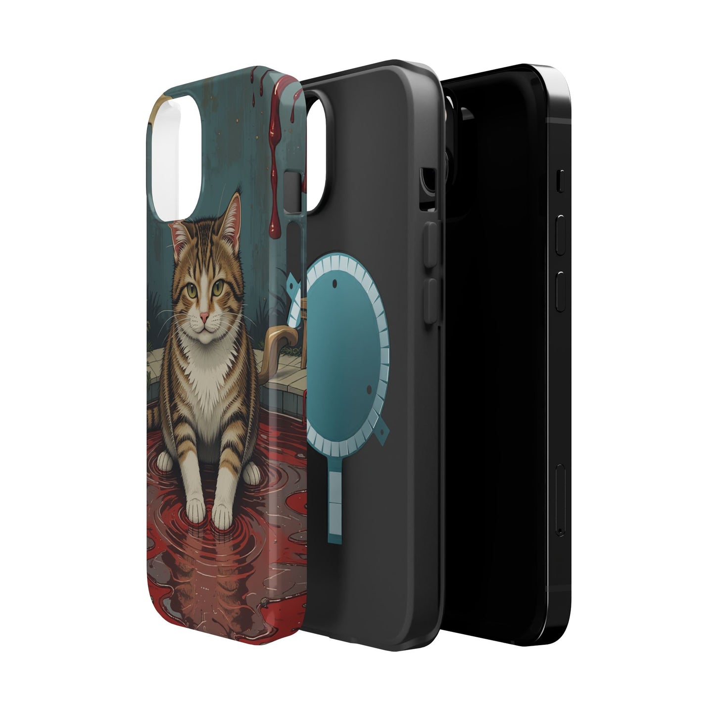 Playing Cat MagSafe® iPhone Tough Case Dual Layer Robust