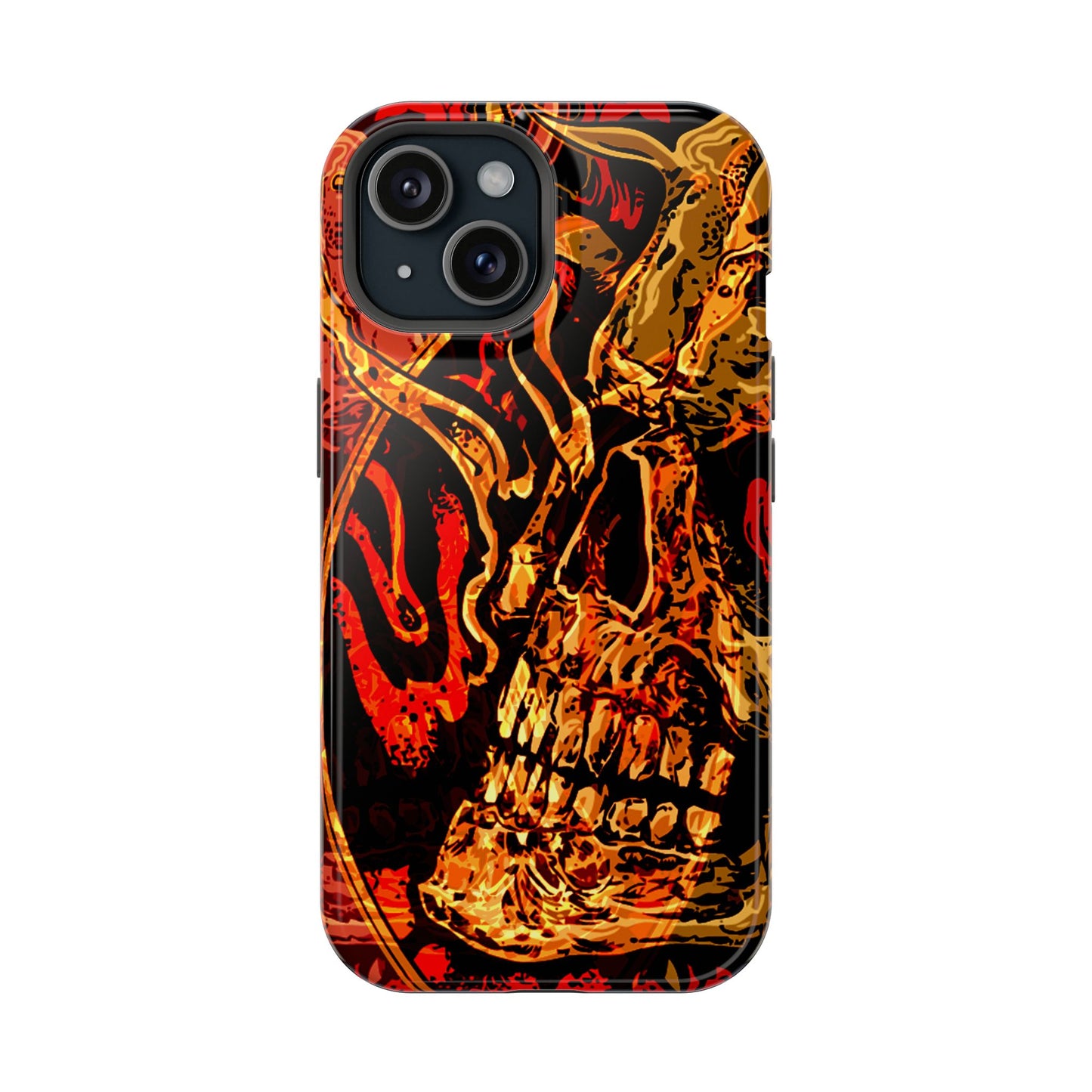 Skull Art MagSafe® iPhone Tough Case Dual Layer Robust