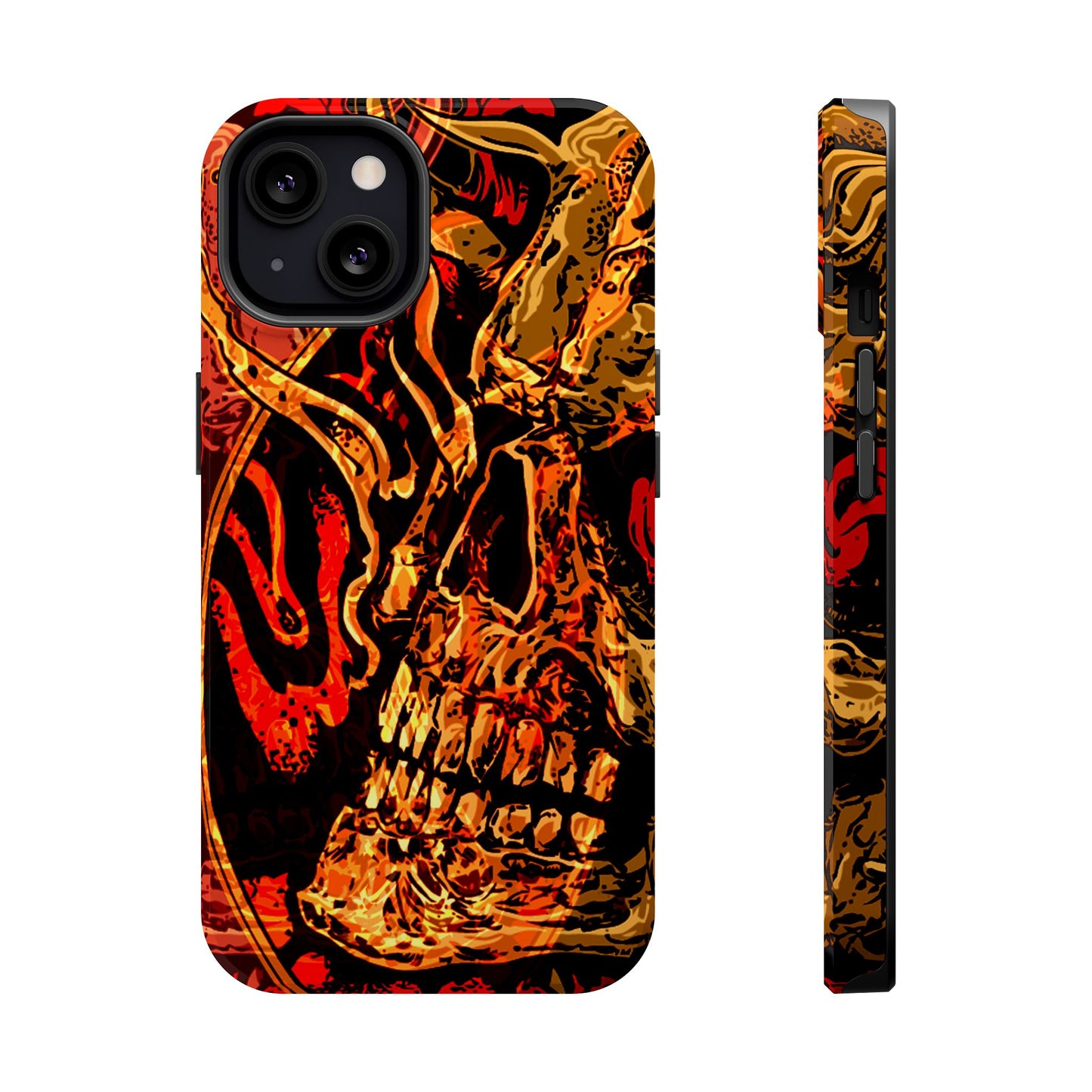 Skull Art MagSafe® iPhone Tough Case Dual Layer Robust