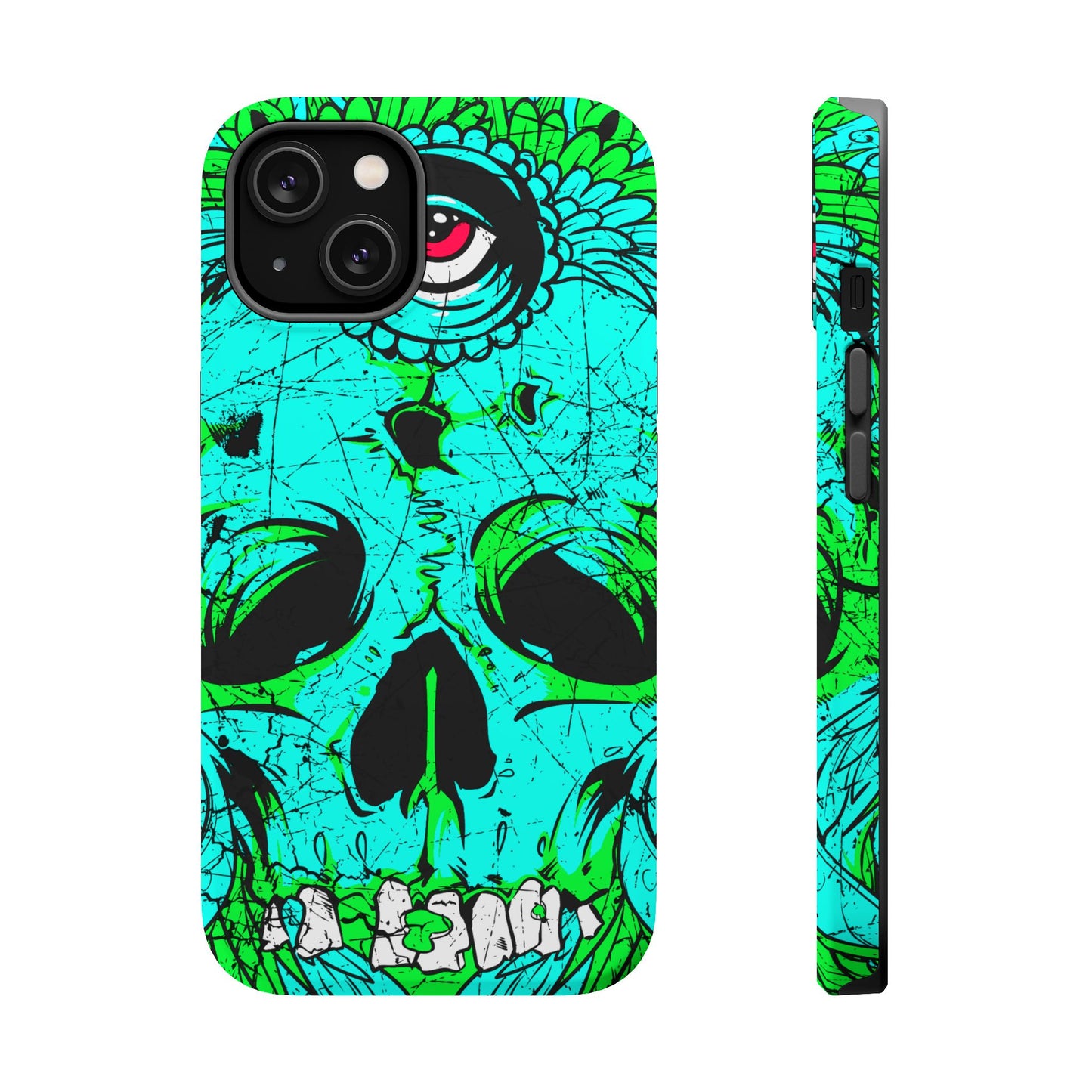 Skull Art MagSafe® iPhone Tough Case Dual Layer Robust