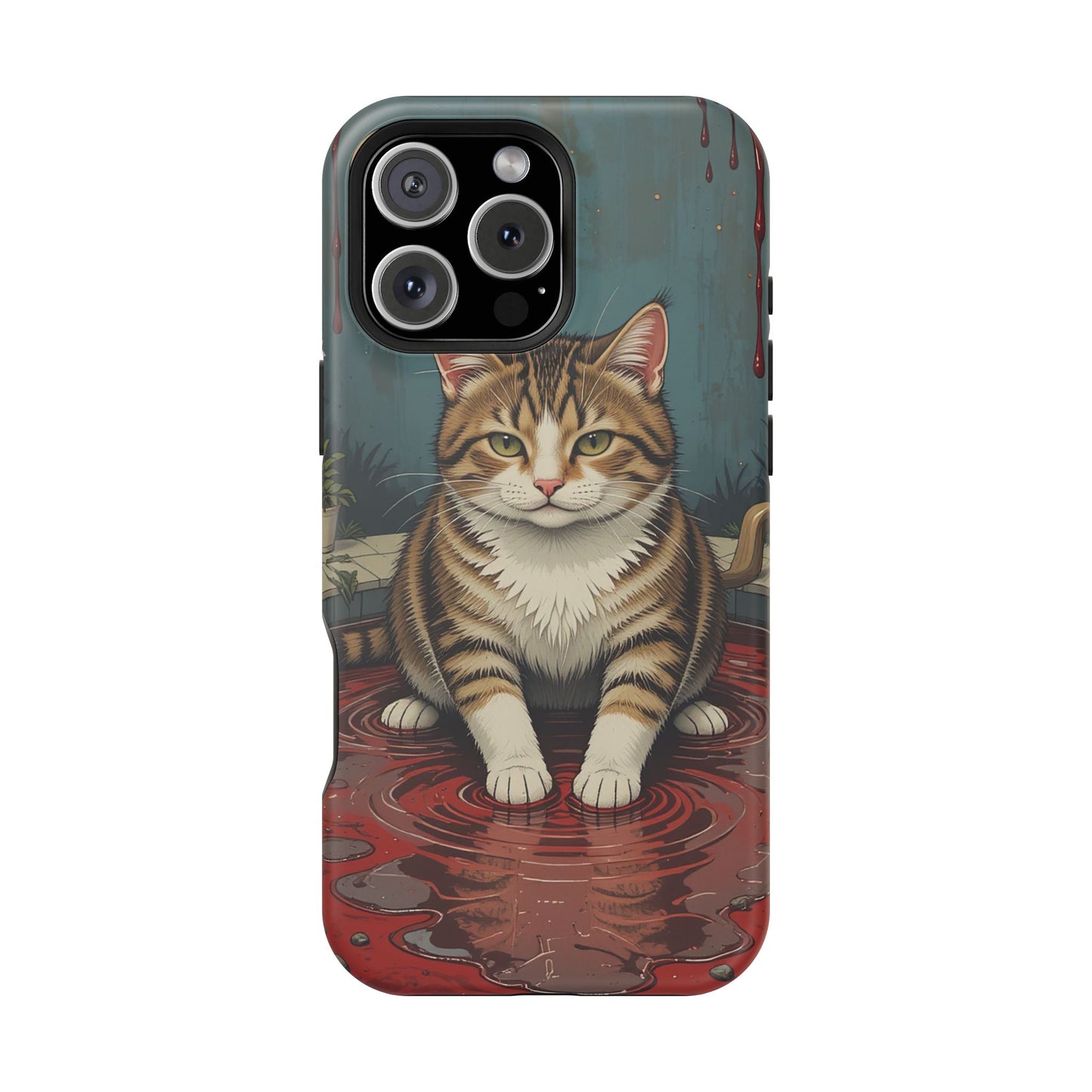 Playing Cat MagSafe® iPhone Tough Case Dual Layer Robust