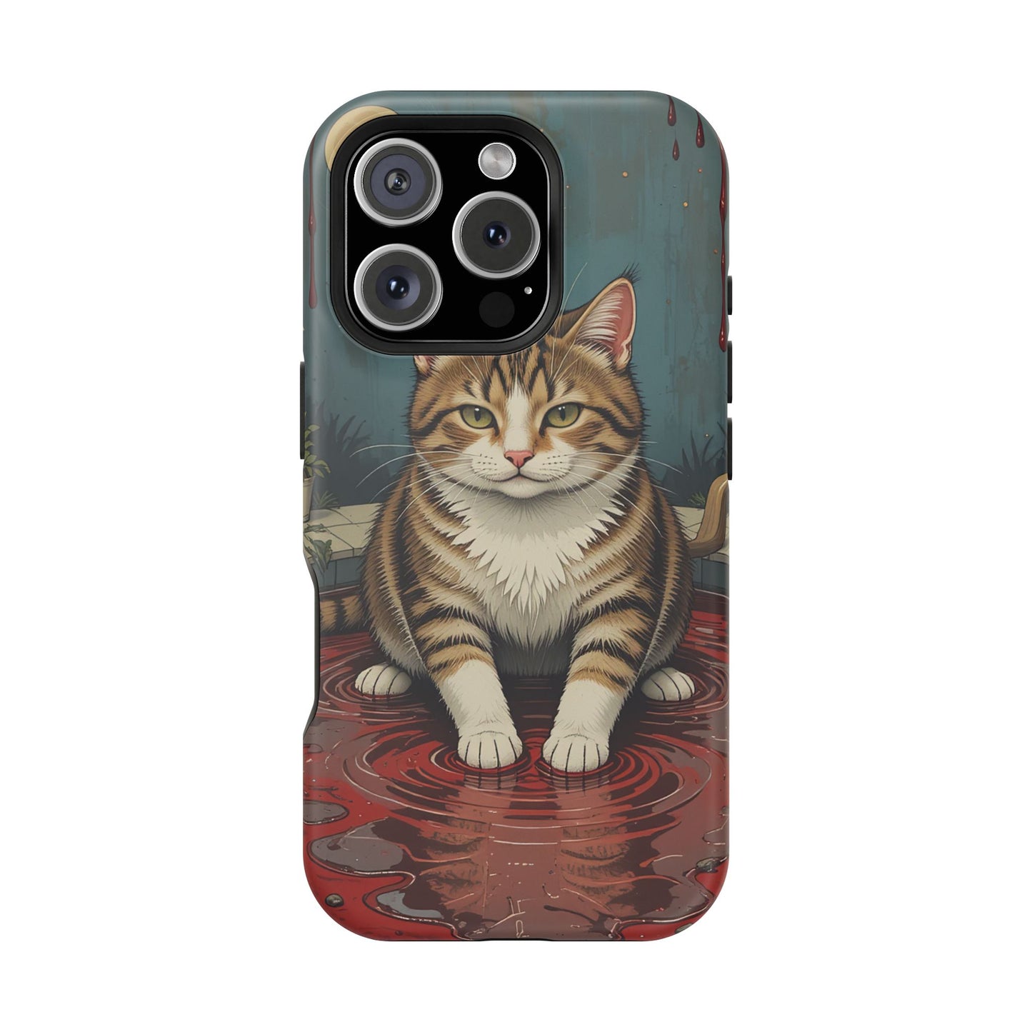Playing Cat MagSafe® iPhone Tough Case Dual Layer Robust