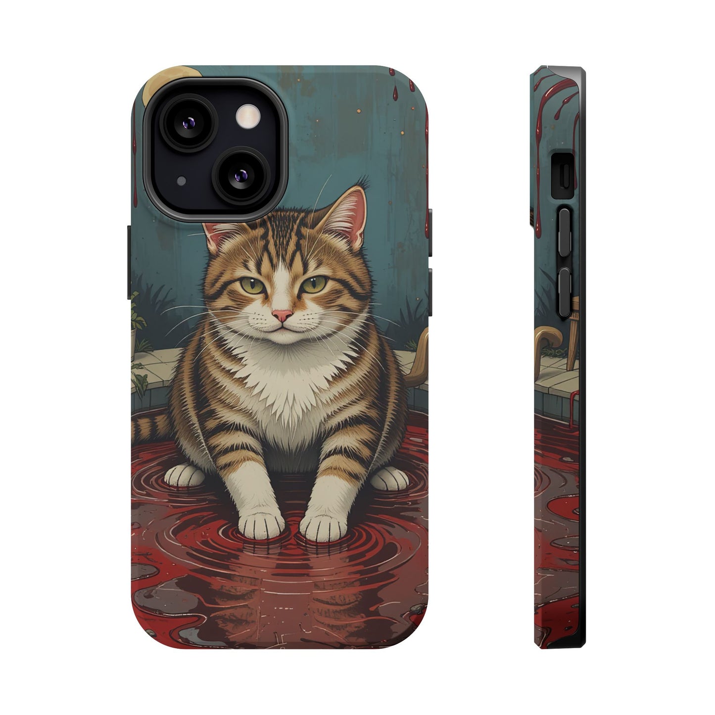 Playing Cat MagSafe® iPhone Tough Case Dual Layer Robust