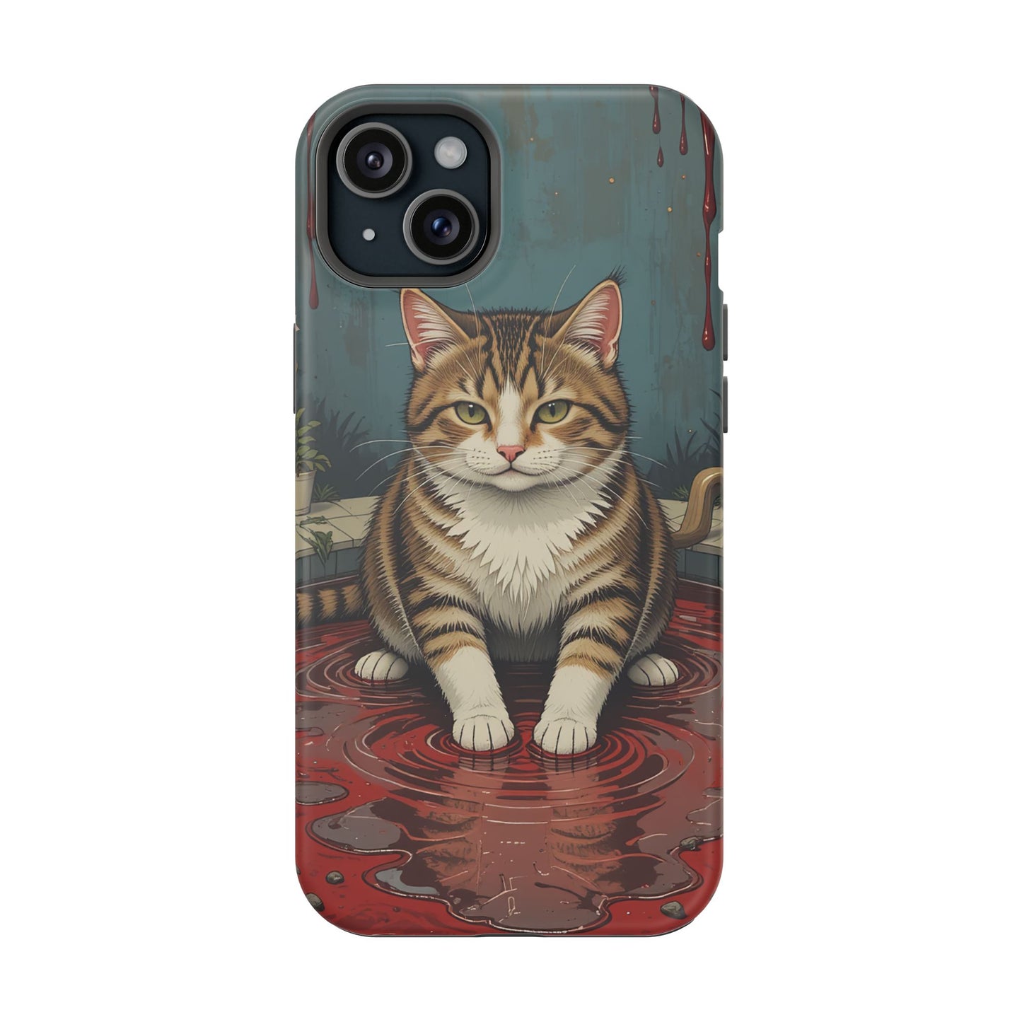 Playing Cat MagSafe® iPhone Tough Case Dual Layer Robust