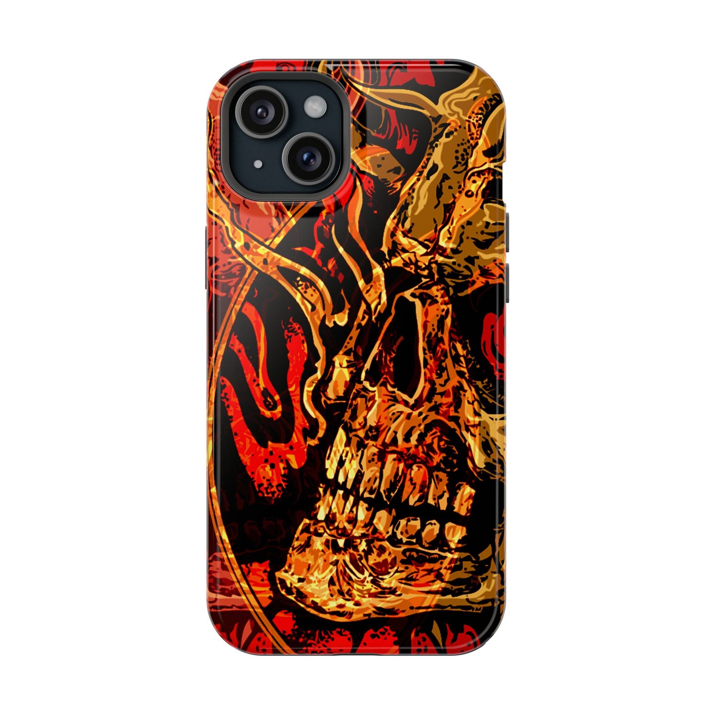 Skull Art MagSafe® iPhone Tough Case Dual Layer Robust