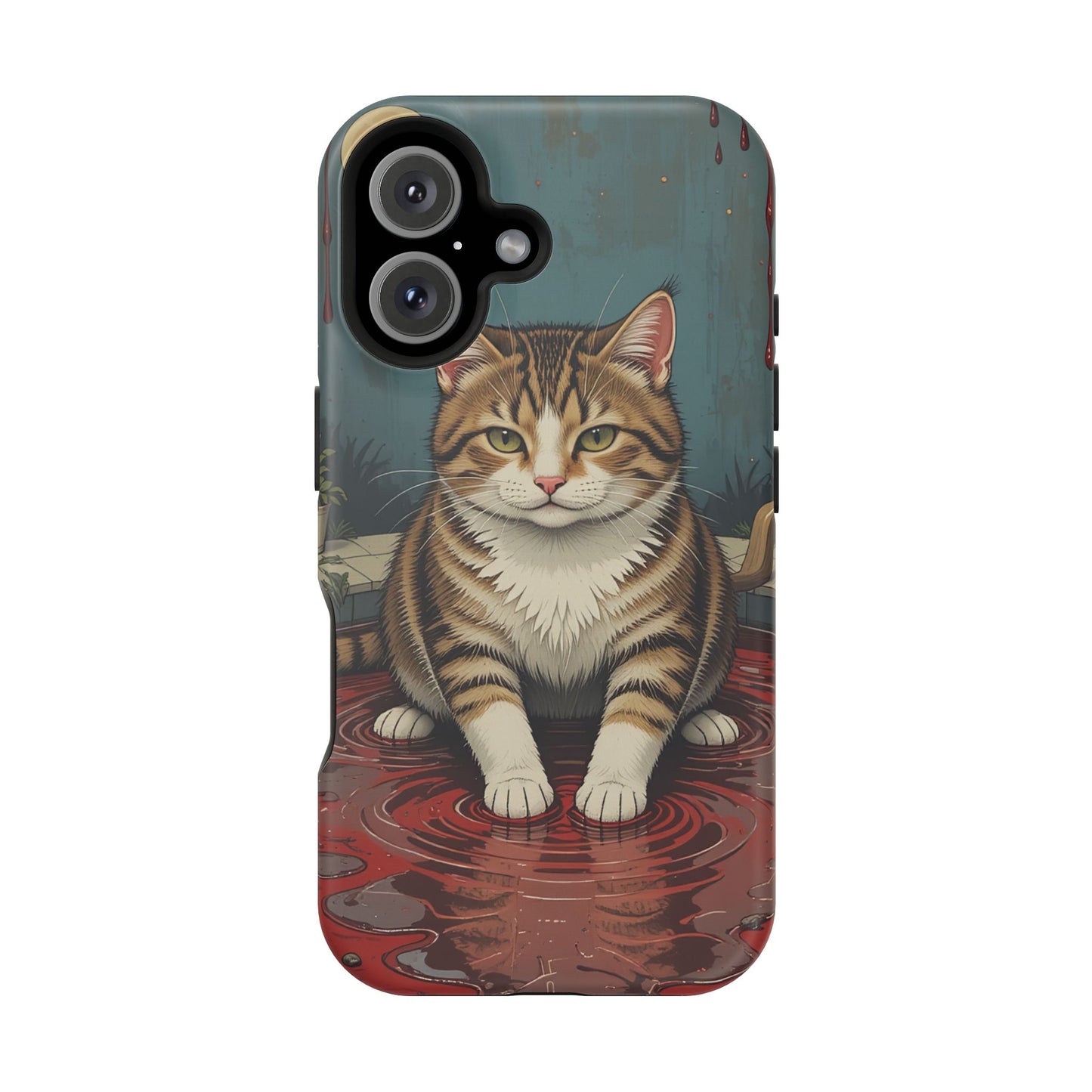 Playing Cat MagSafe® iPhone Tough Case Dual Layer Robust