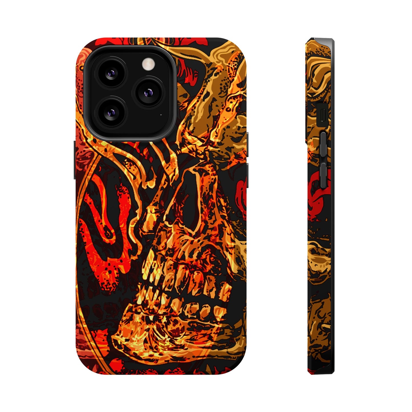 Skull Art MagSafe® iPhone Tough Case Dual Layer Robust