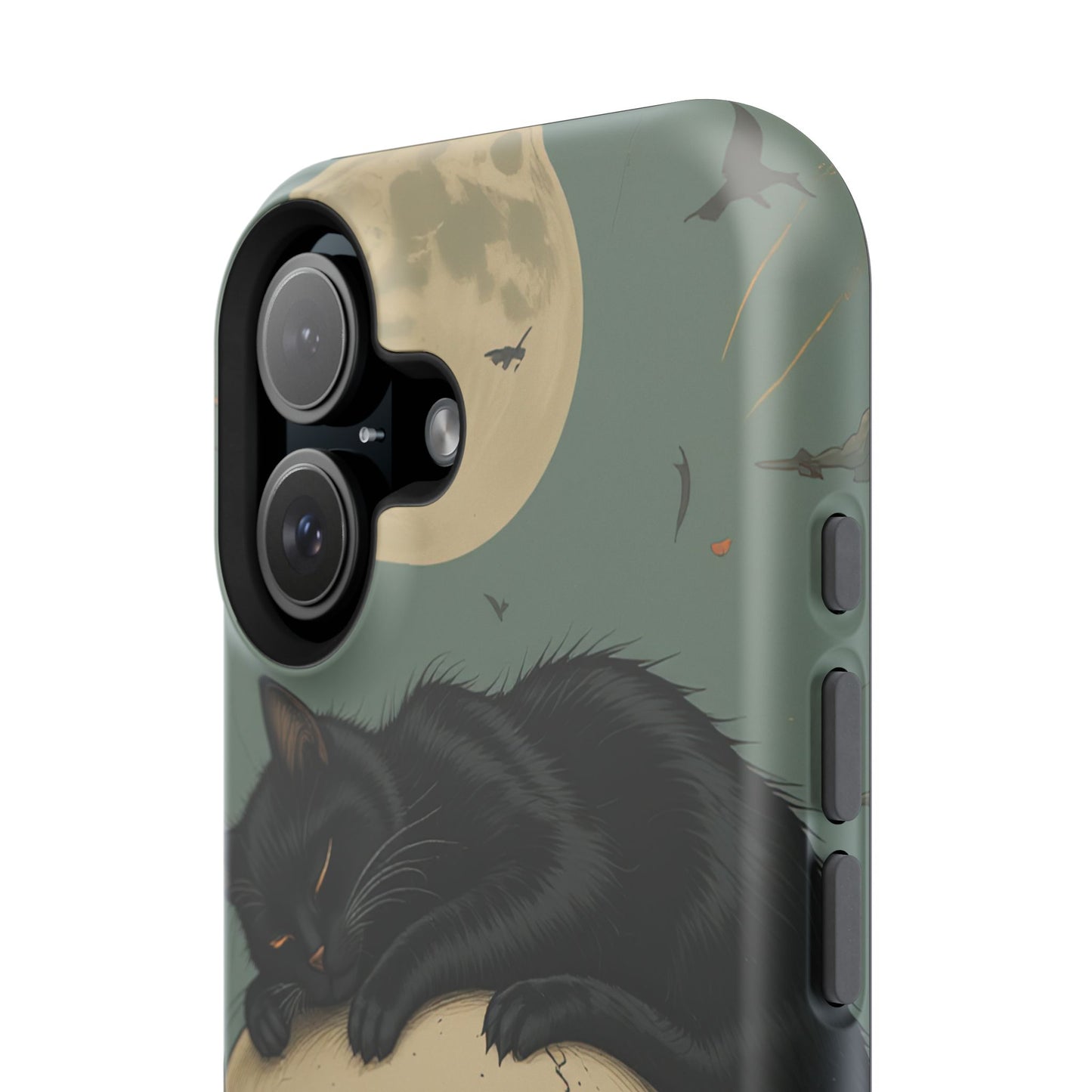 Cat on Skull MagSafe® iPhone Tough Case Dual Layer Robust