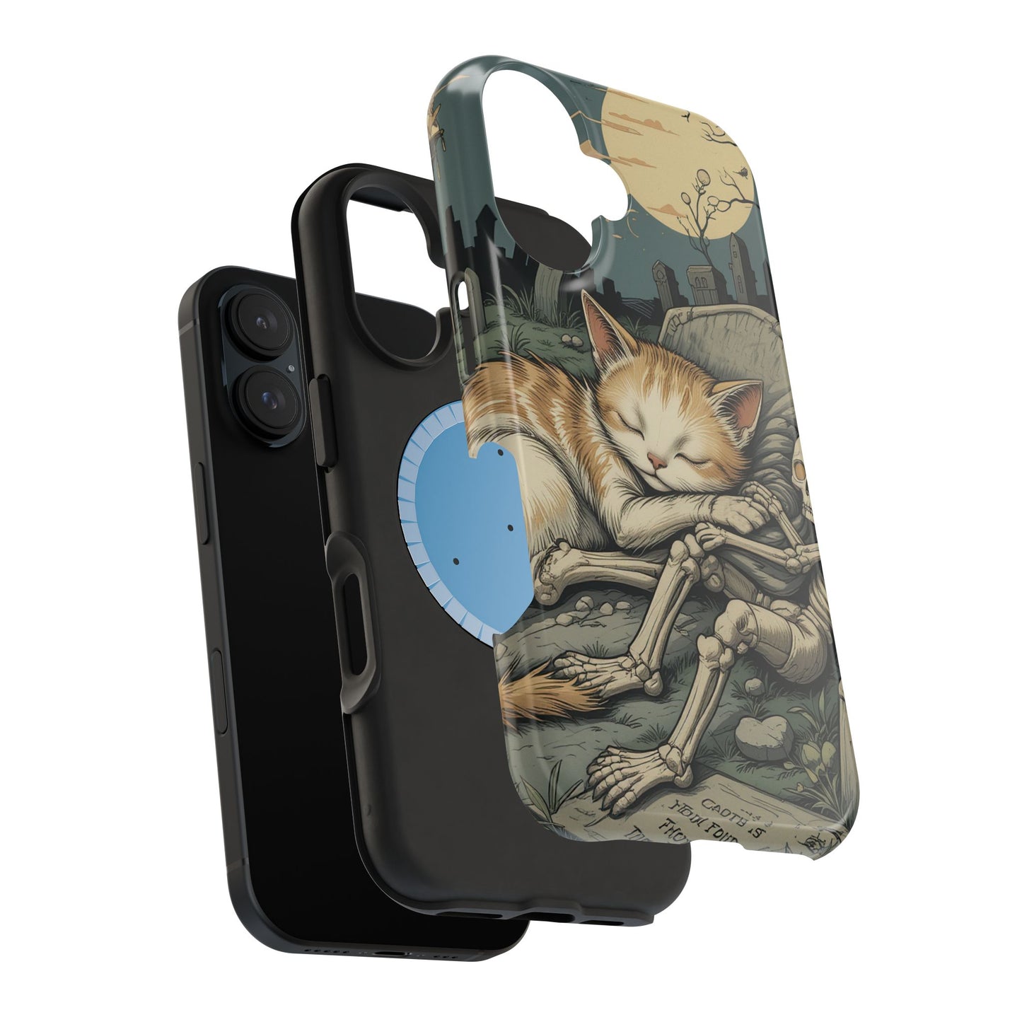 Graveyard Cat MagSafe® iPhone Tough Case Dual Layer Robust