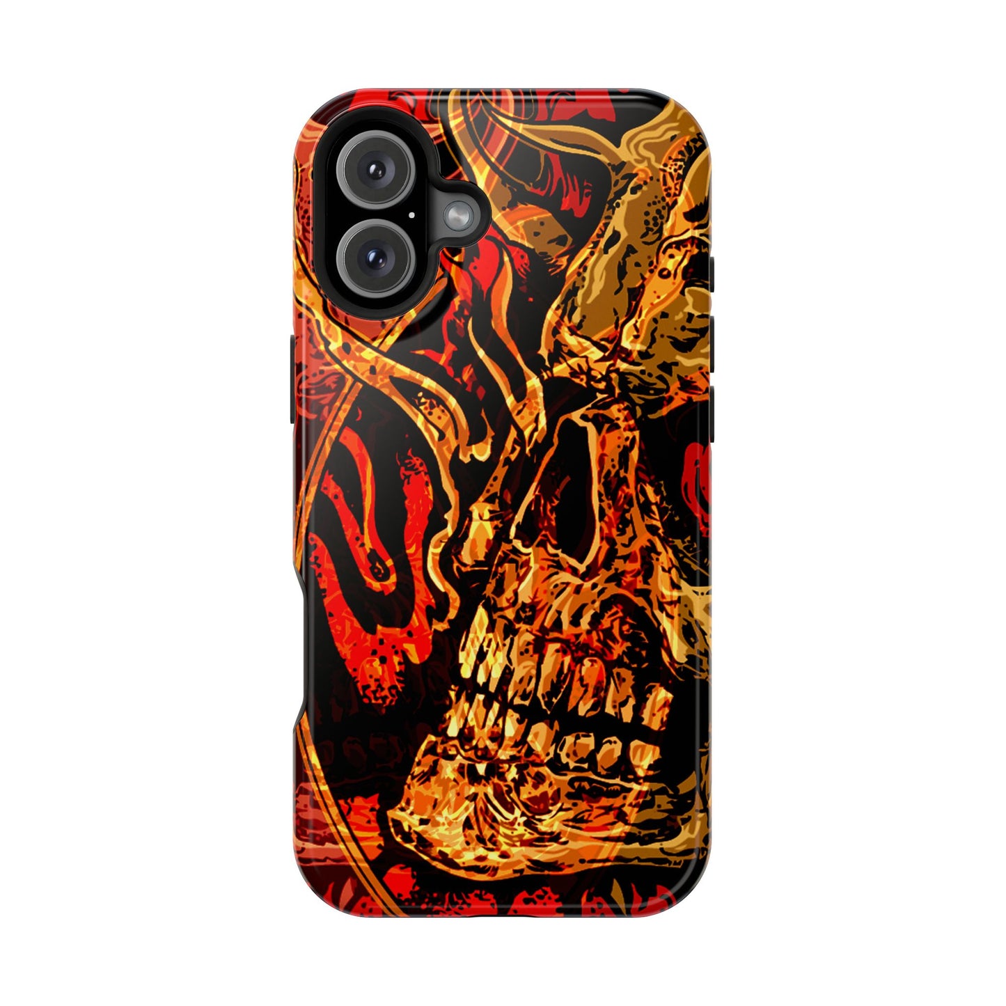 Skull Art MagSafe® iPhone Tough Case Dual Layer Robust