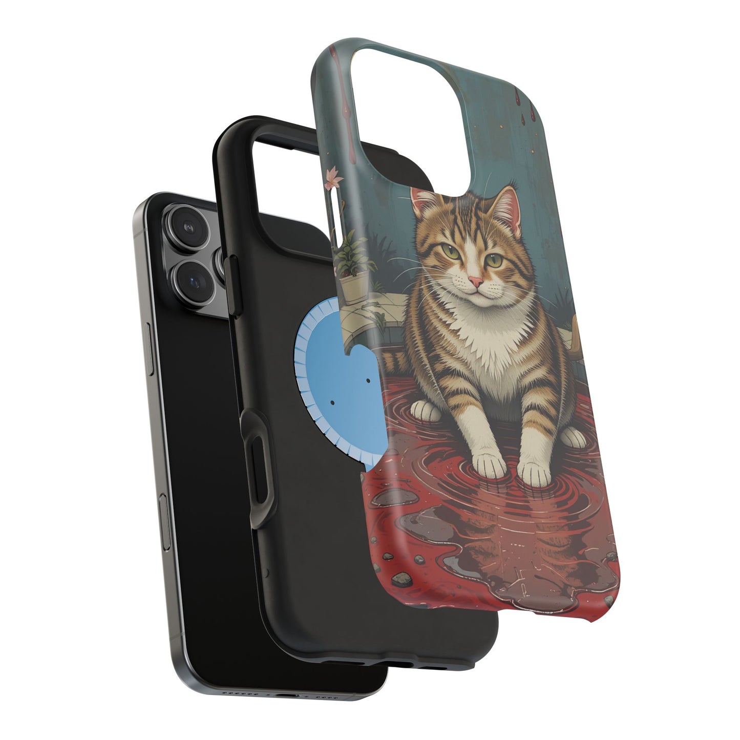 Playing Cat MagSafe® iPhone Tough Case Dual Layer Robust
