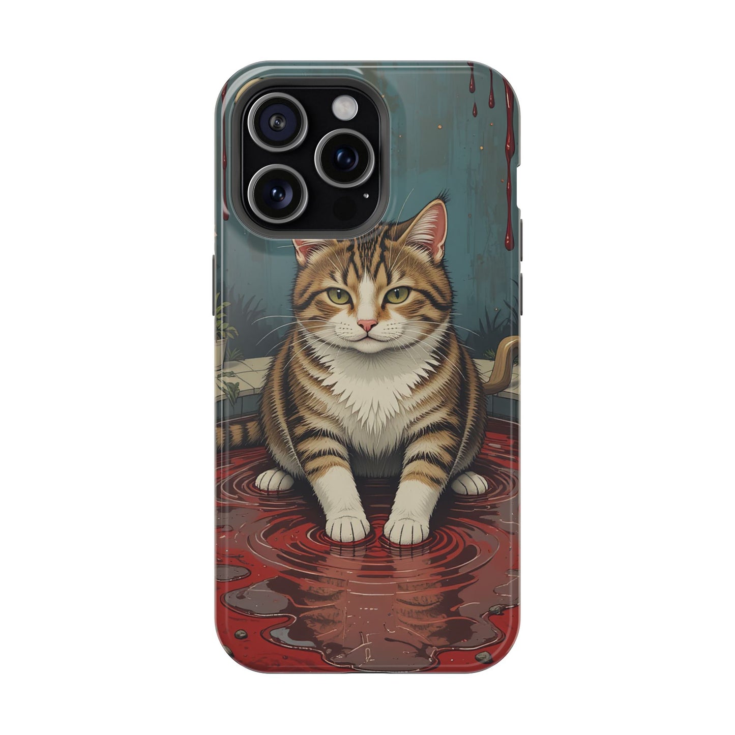 Playing Cat MagSafe® iPhone Tough Case Dual Layer Robust