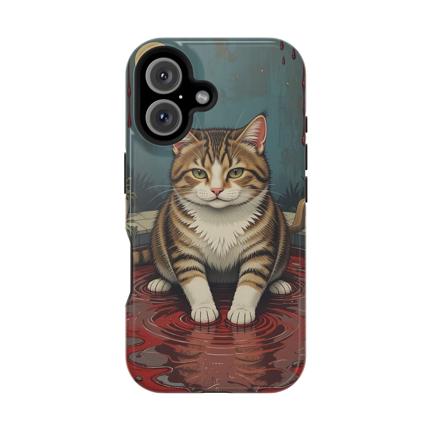 Playing Cat MagSafe® iPhone Tough Case Dual Layer Robust