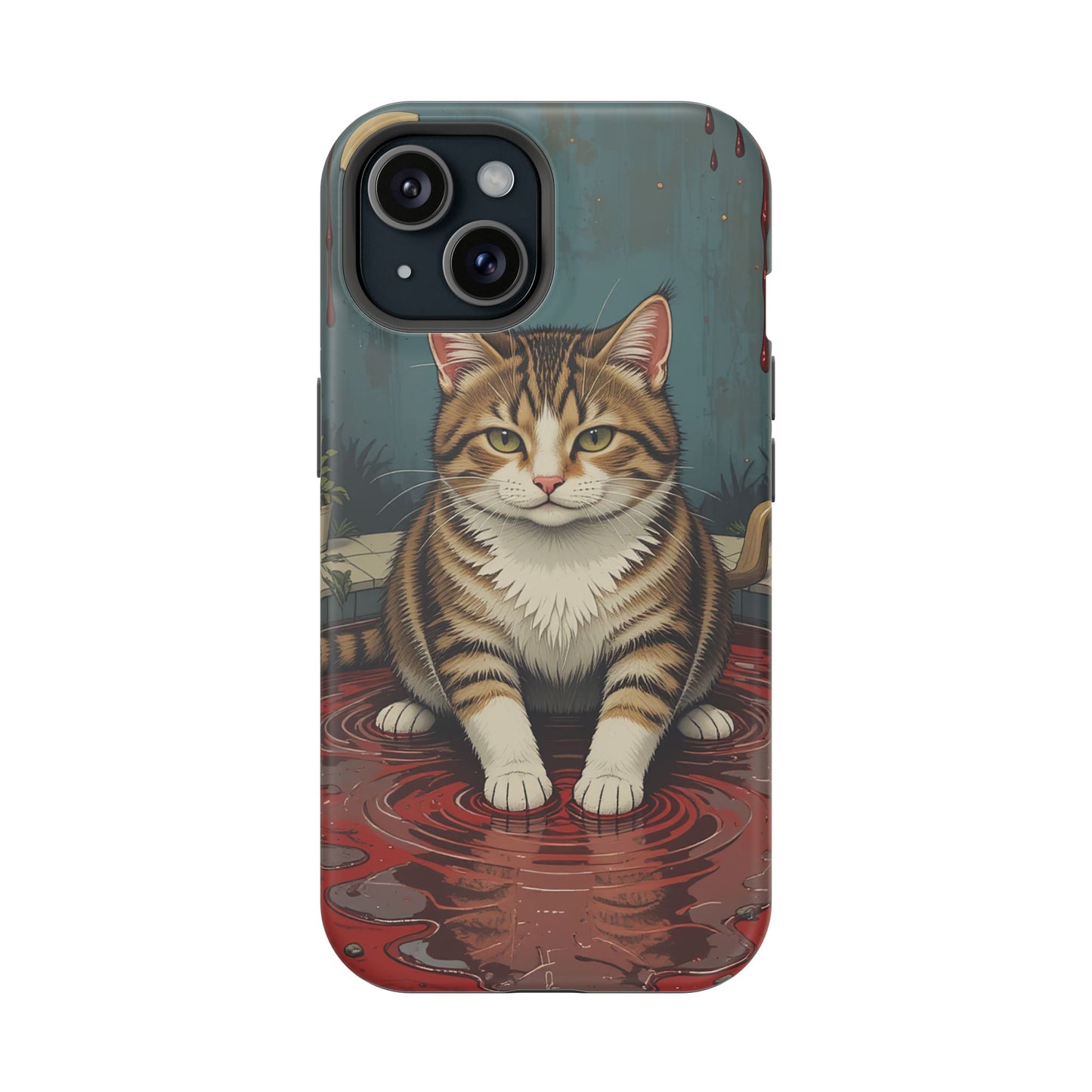 Playing Cat MagSafe® iPhone Tough Case Dual Layer Robust