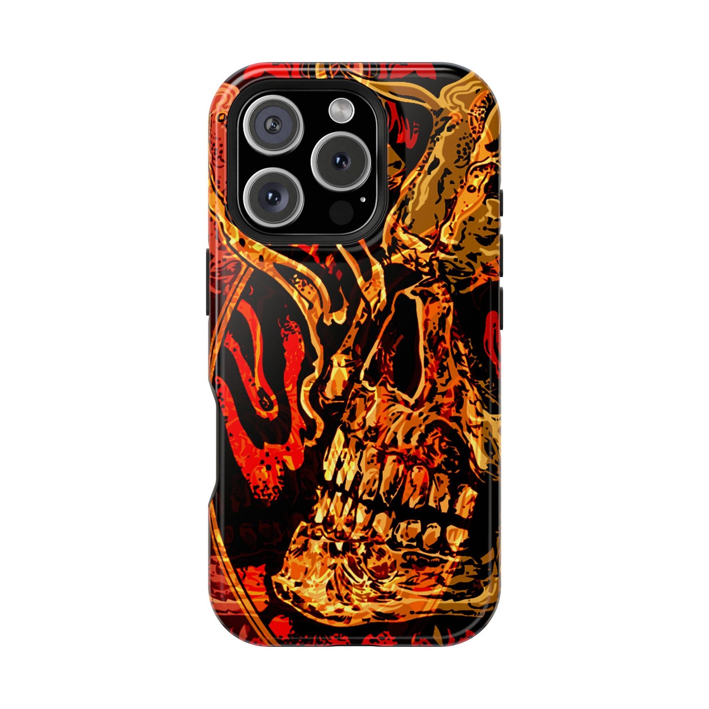 Skull Art MagSafe® iPhone Tough Case Dual Layer Robust