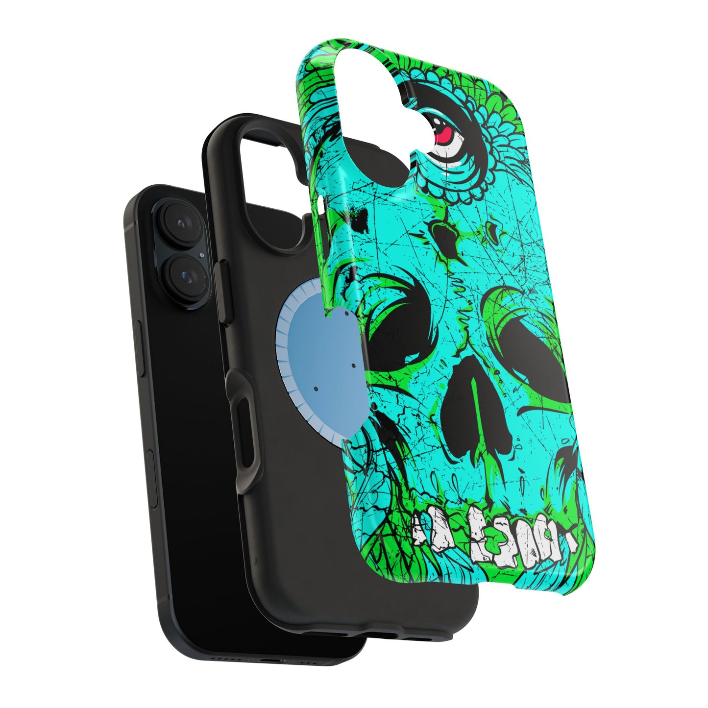 Skull Art MagSafe® iPhone Tough Case Dual Layer Robust