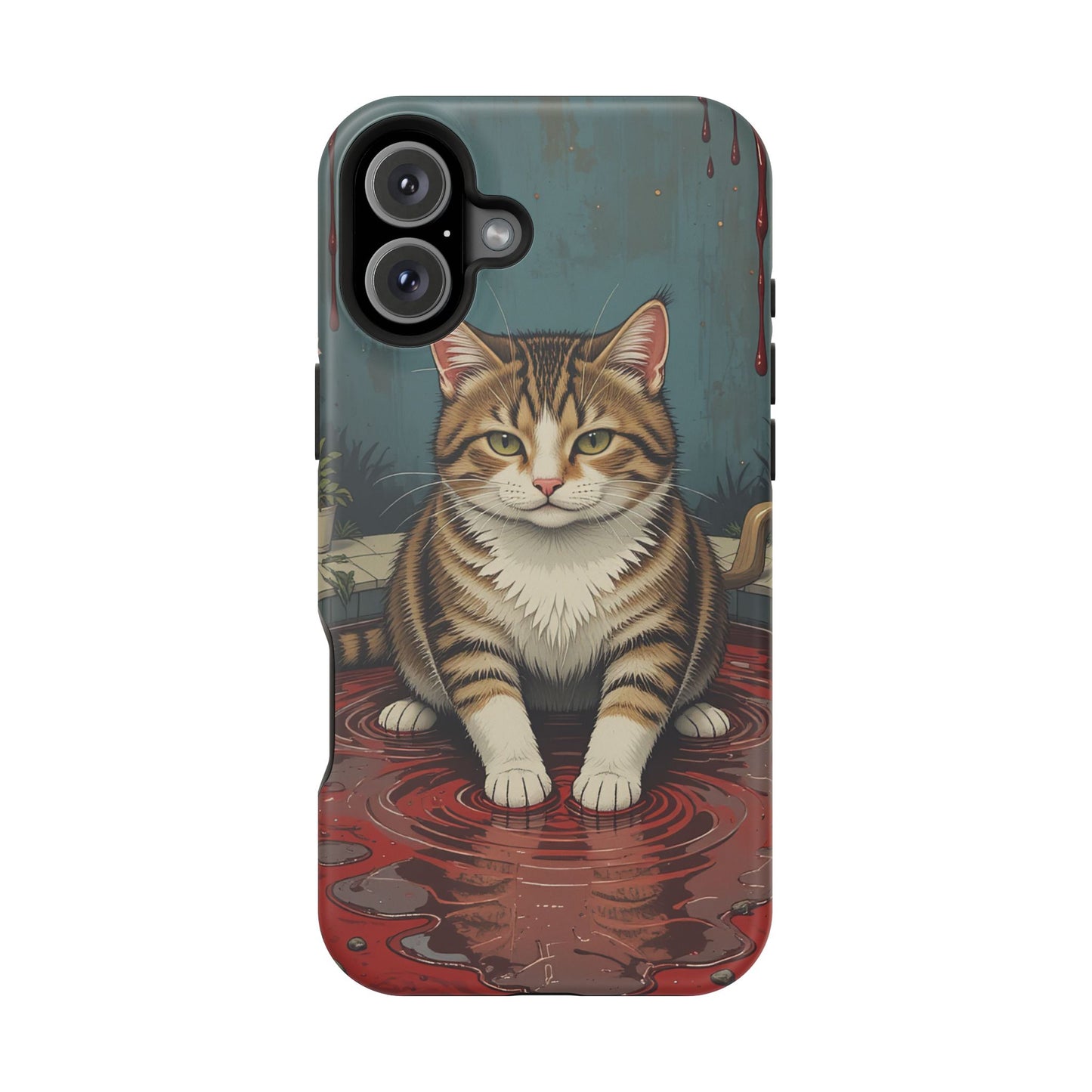 Playing Cat MagSafe® iPhone Tough Case Dual Layer Robust