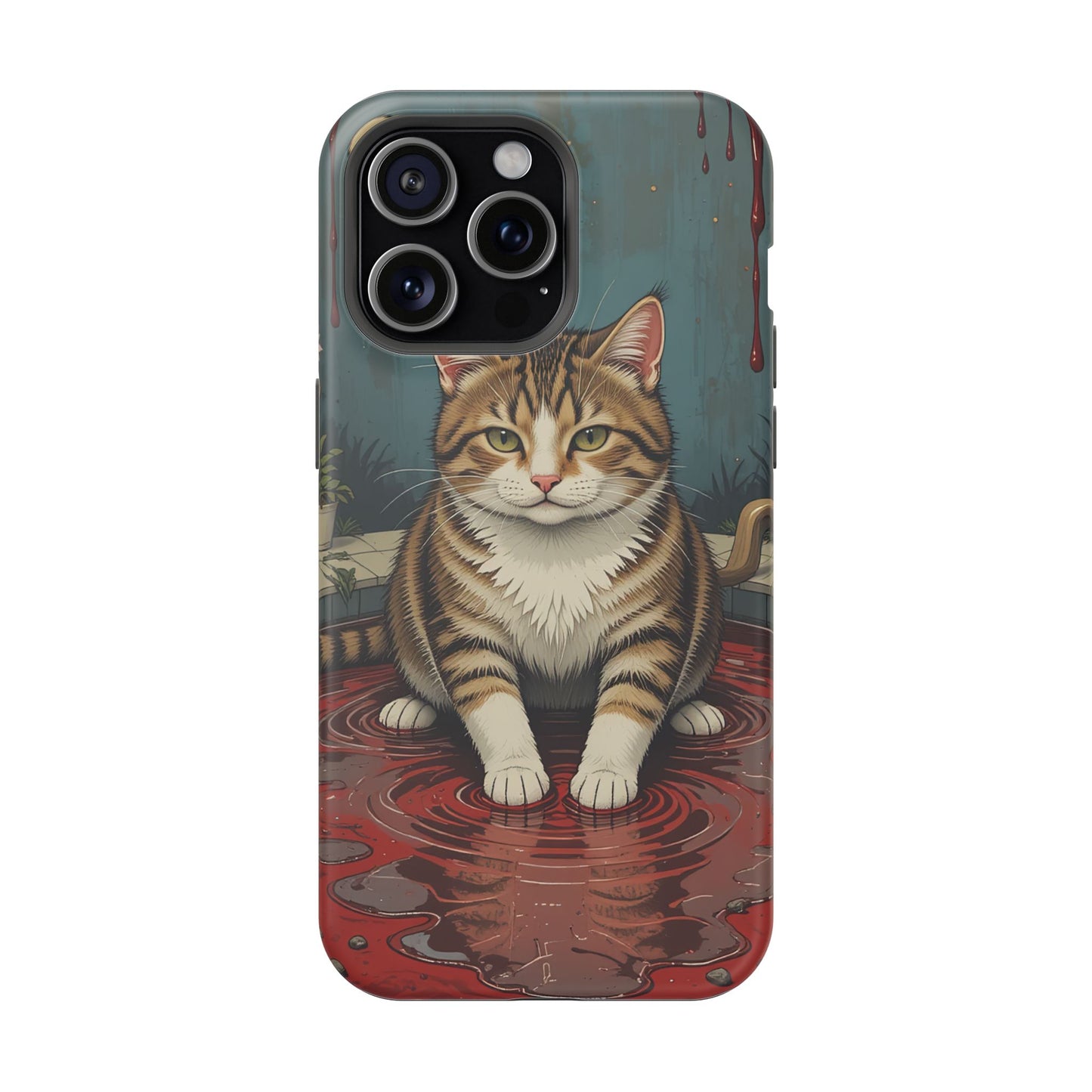 Playing Cat MagSafe® iPhone Tough Case Dual Layer Robust