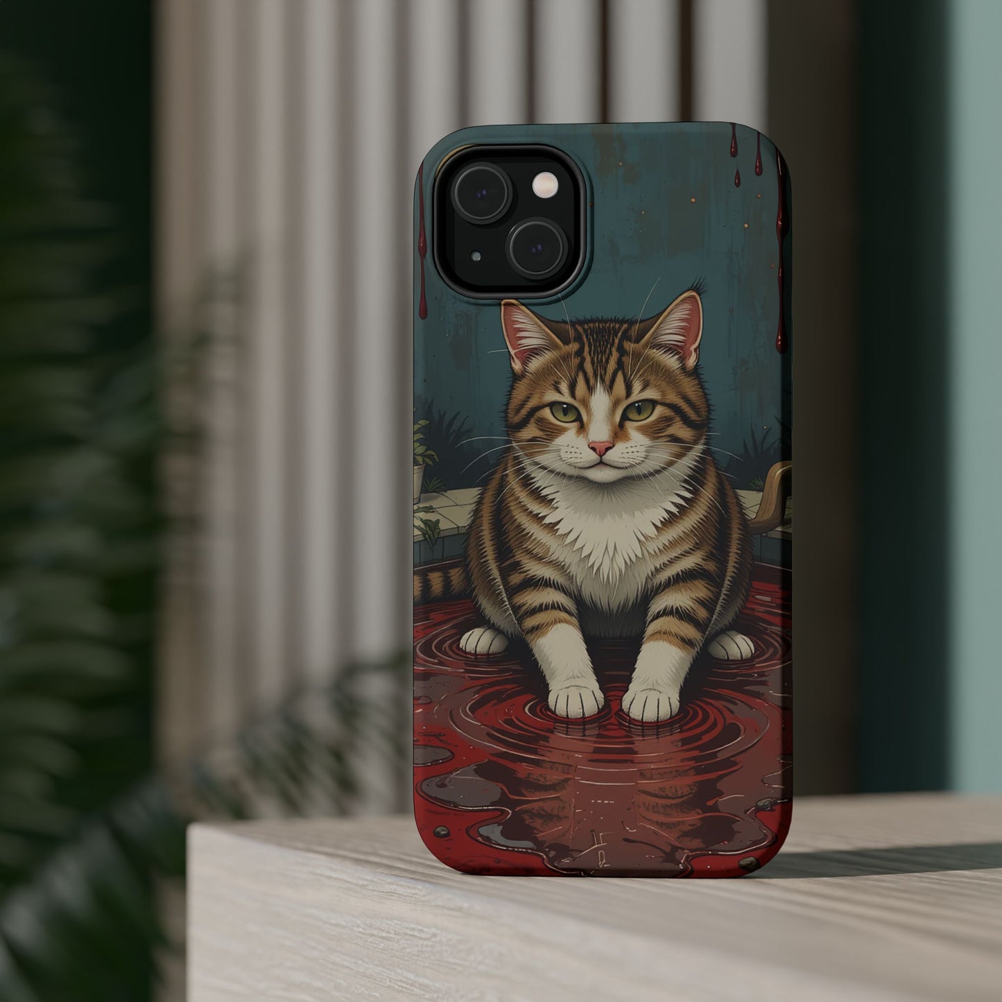 Playing Cat MagSafe® iPhone Tough Case Dual Layer Robust