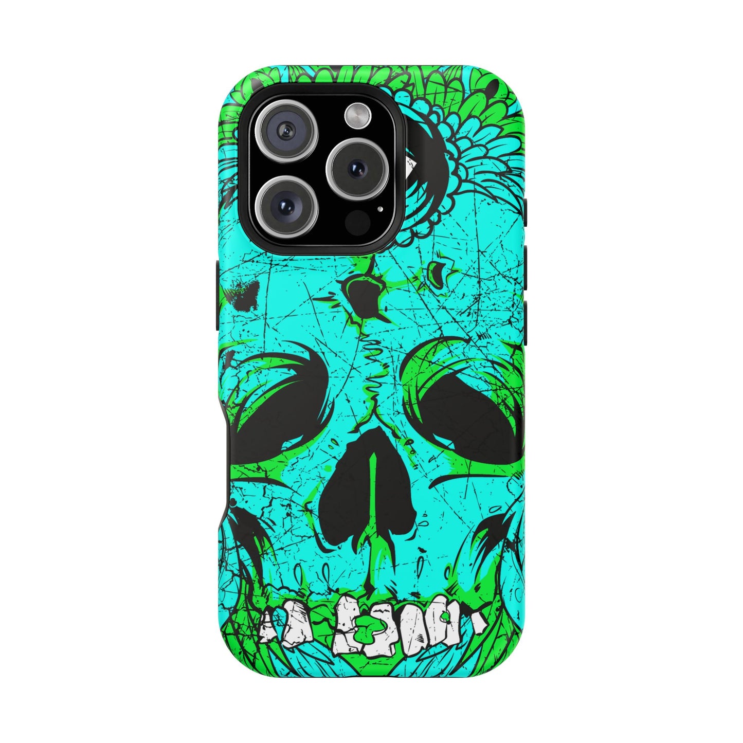 Skull Art MagSafe® iPhone Tough Case Dual Layer Robust