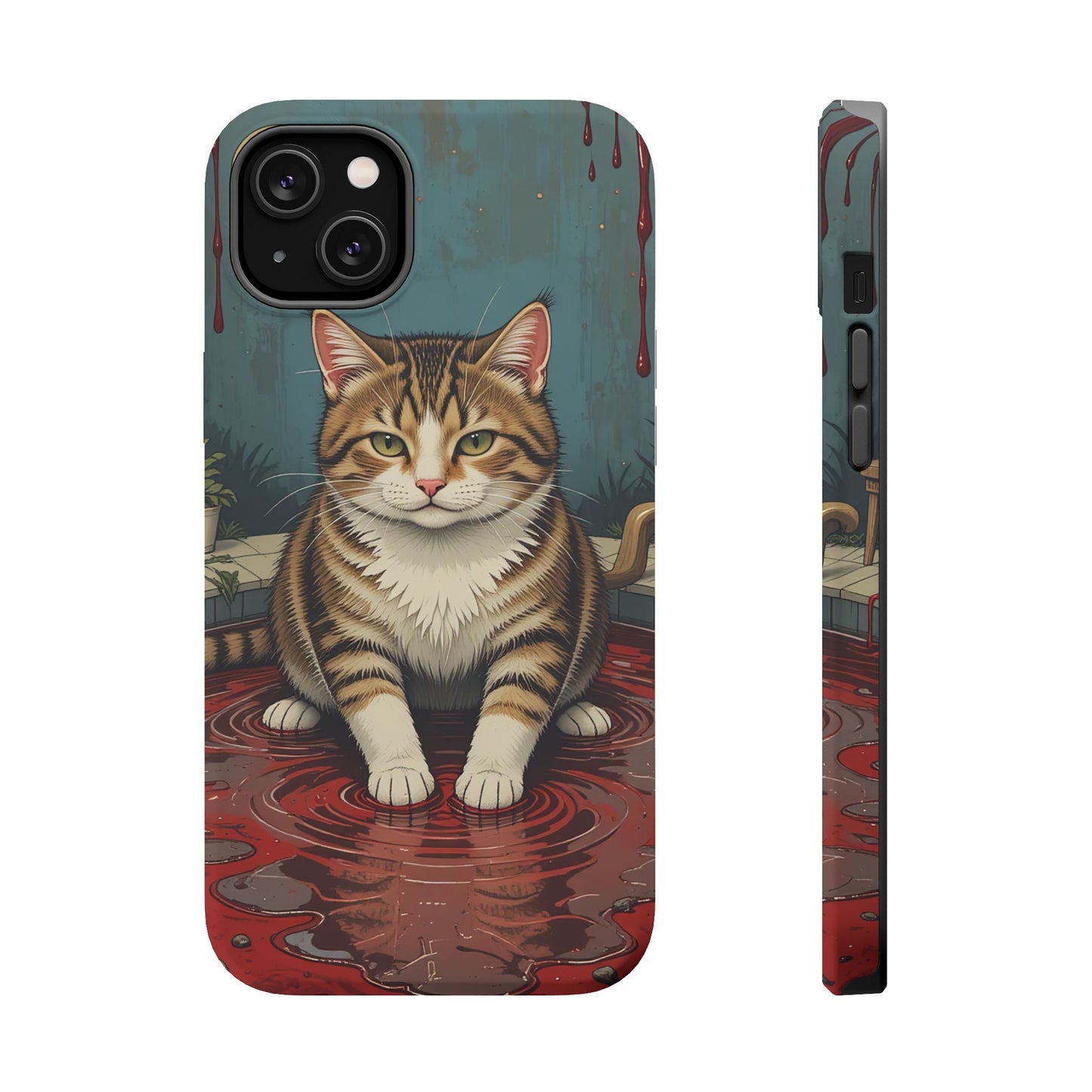 Playing Cat MagSafe® iPhone Tough Case Dual Layer Robust