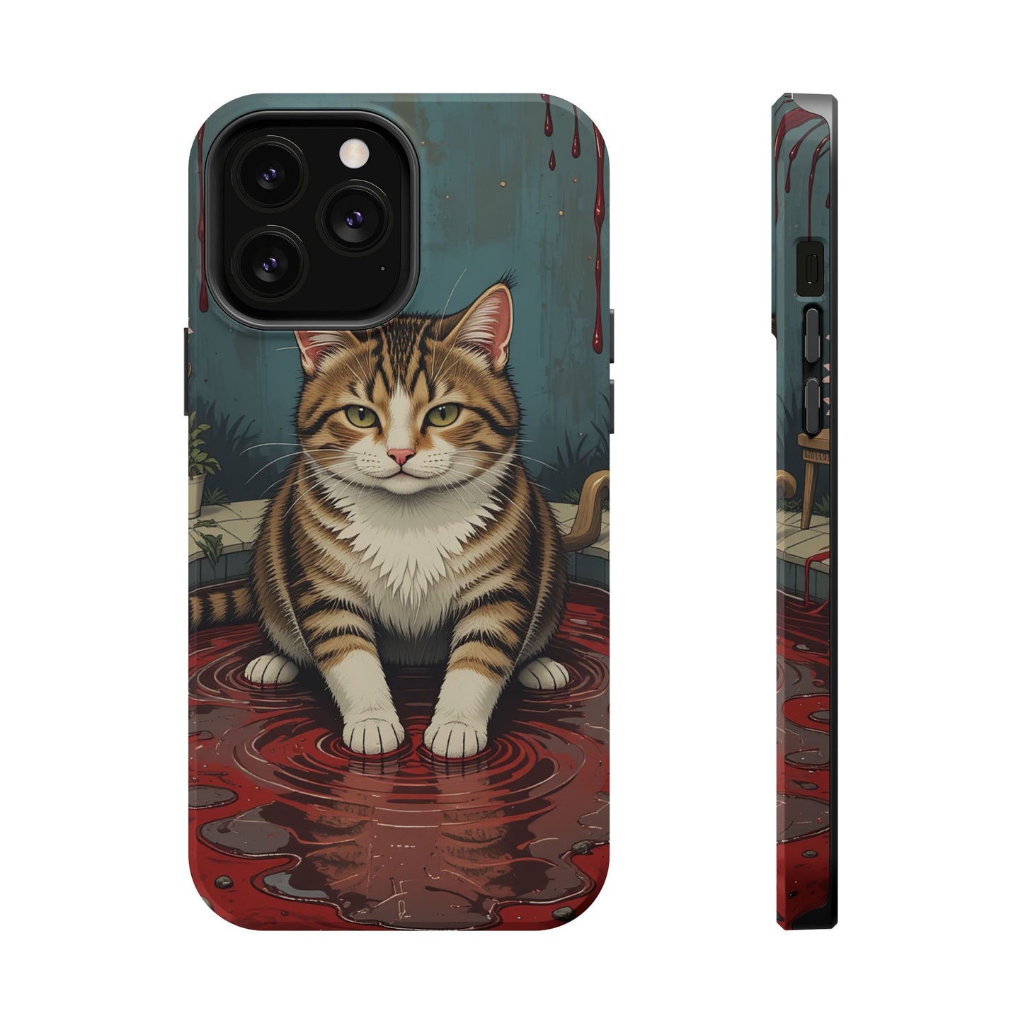 Playing Cat MagSafe® iPhone Tough Case Dual Layer Robust