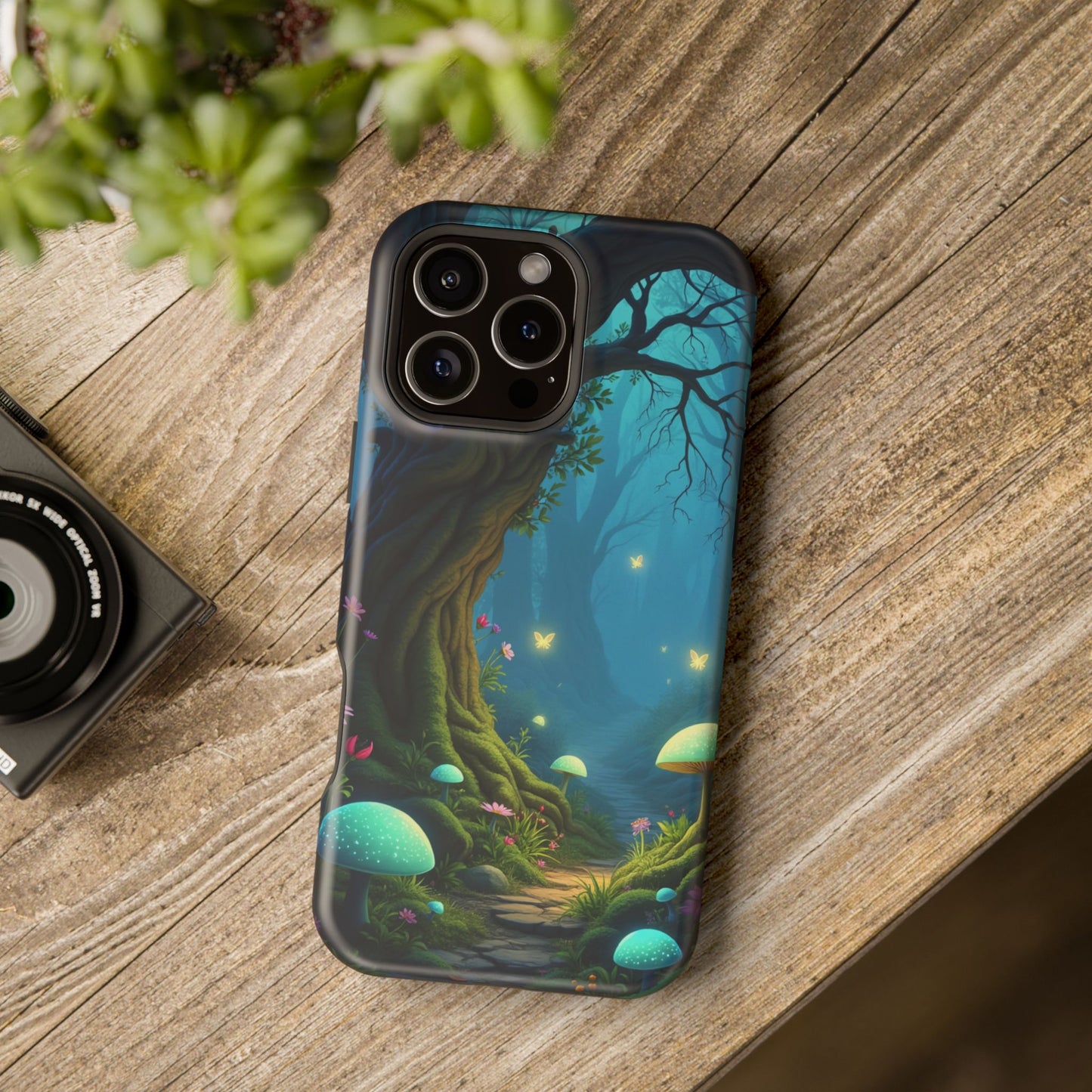Shrooms Nature MagSafe® iPhone Tough Case Dual Layer Robust