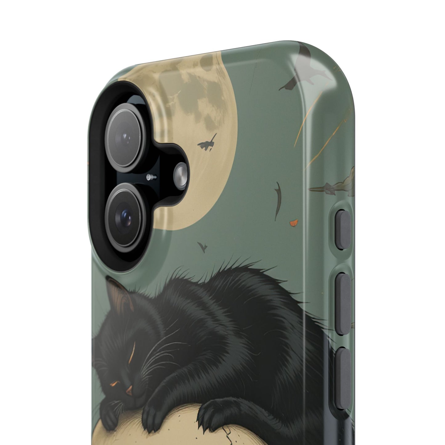 Cat on Skull MagSafe® iPhone Tough Case Dual Layer Robust
