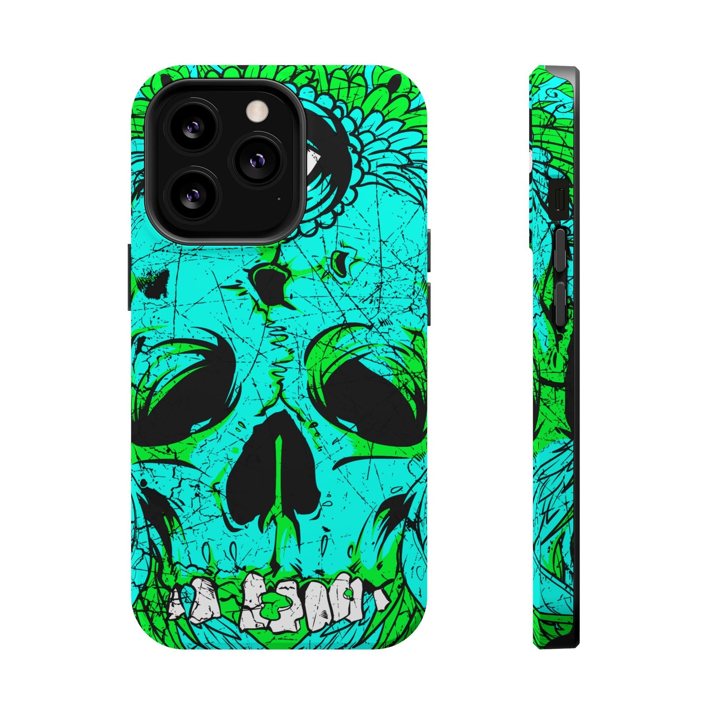 Skull Art MagSafe® iPhone Tough Case Dual Layer Robust