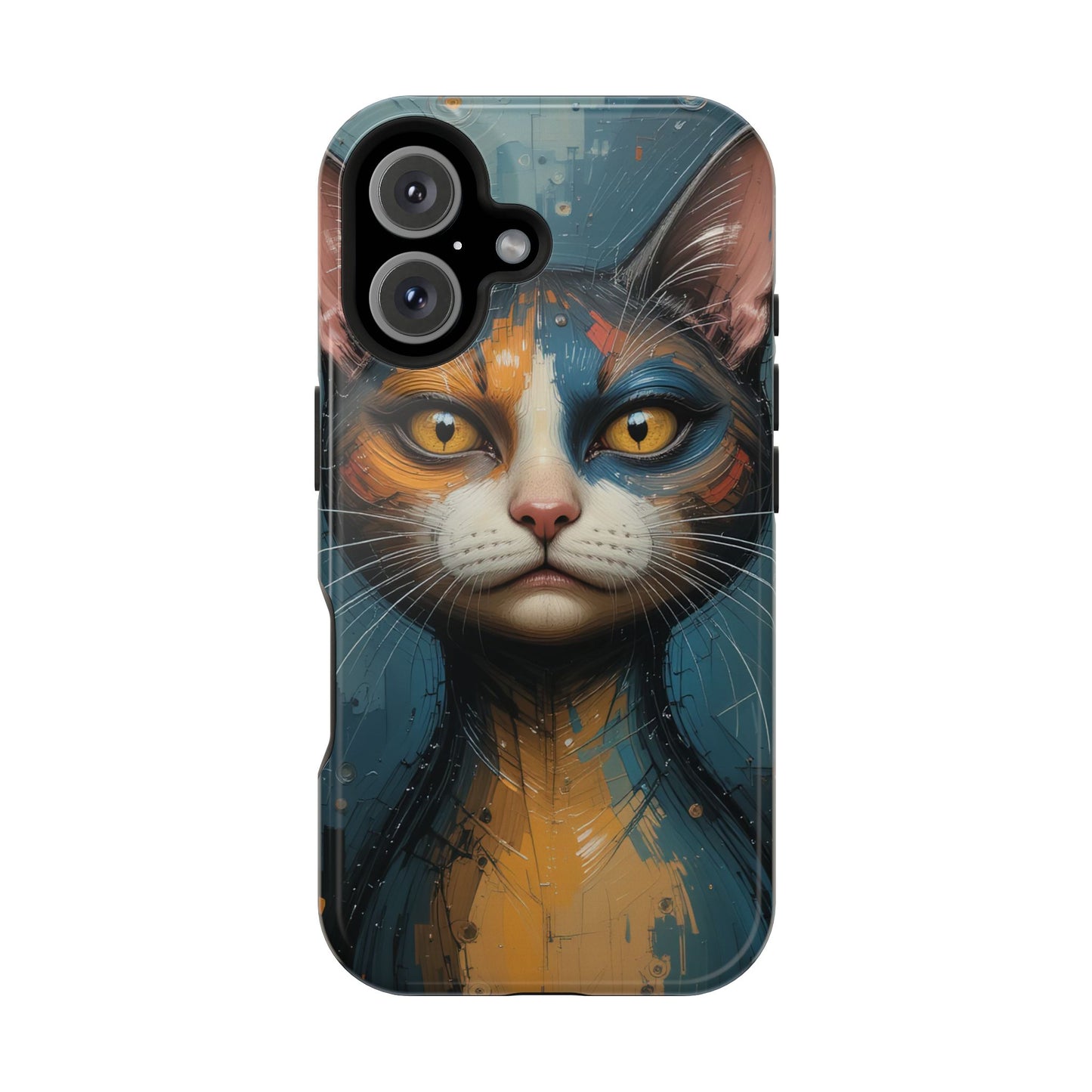 Cat Painting MagSafe® iPhone Tough Case Dual Layer Robust
