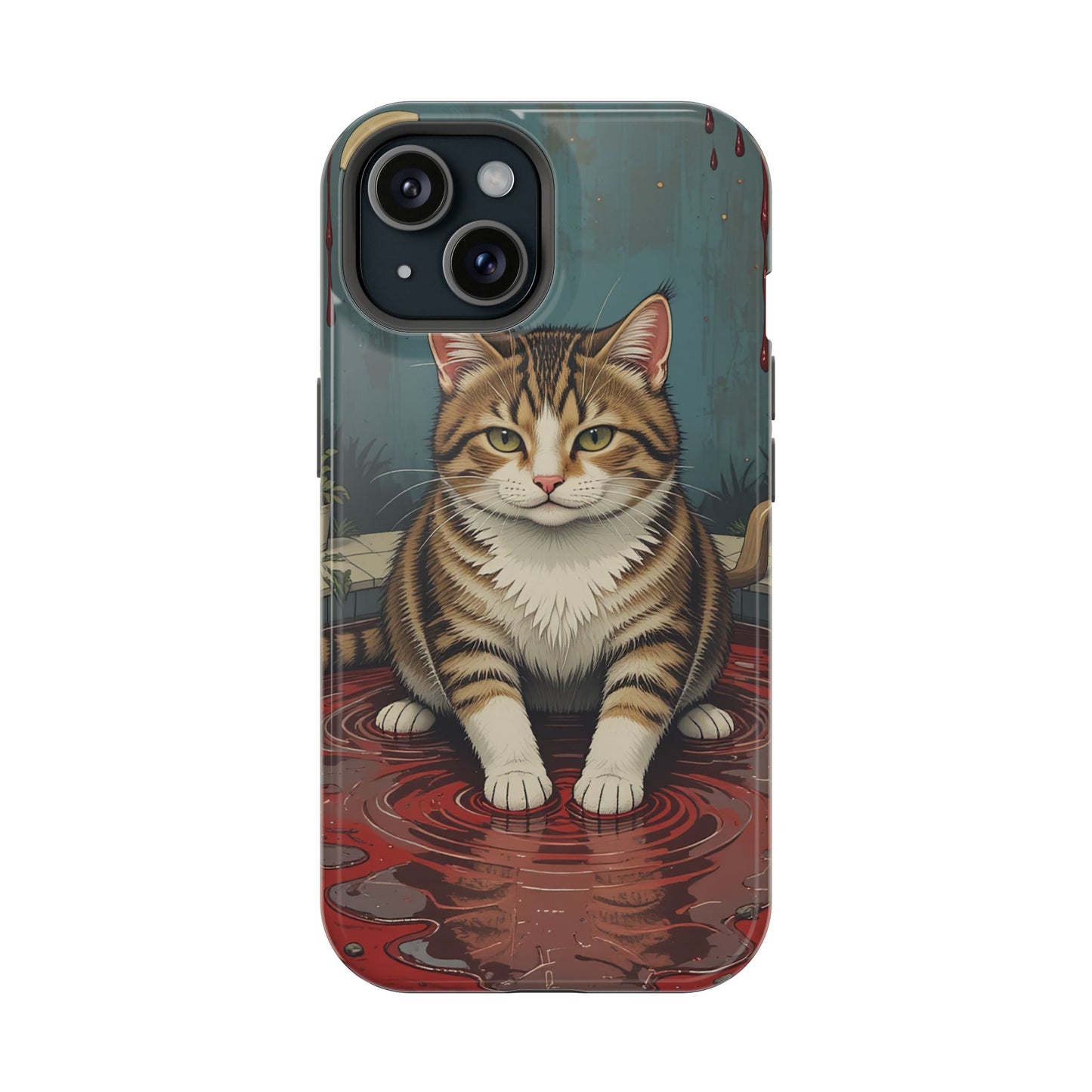 Playing Cat MagSafe® iPhone Tough Case Dual Layer Robust